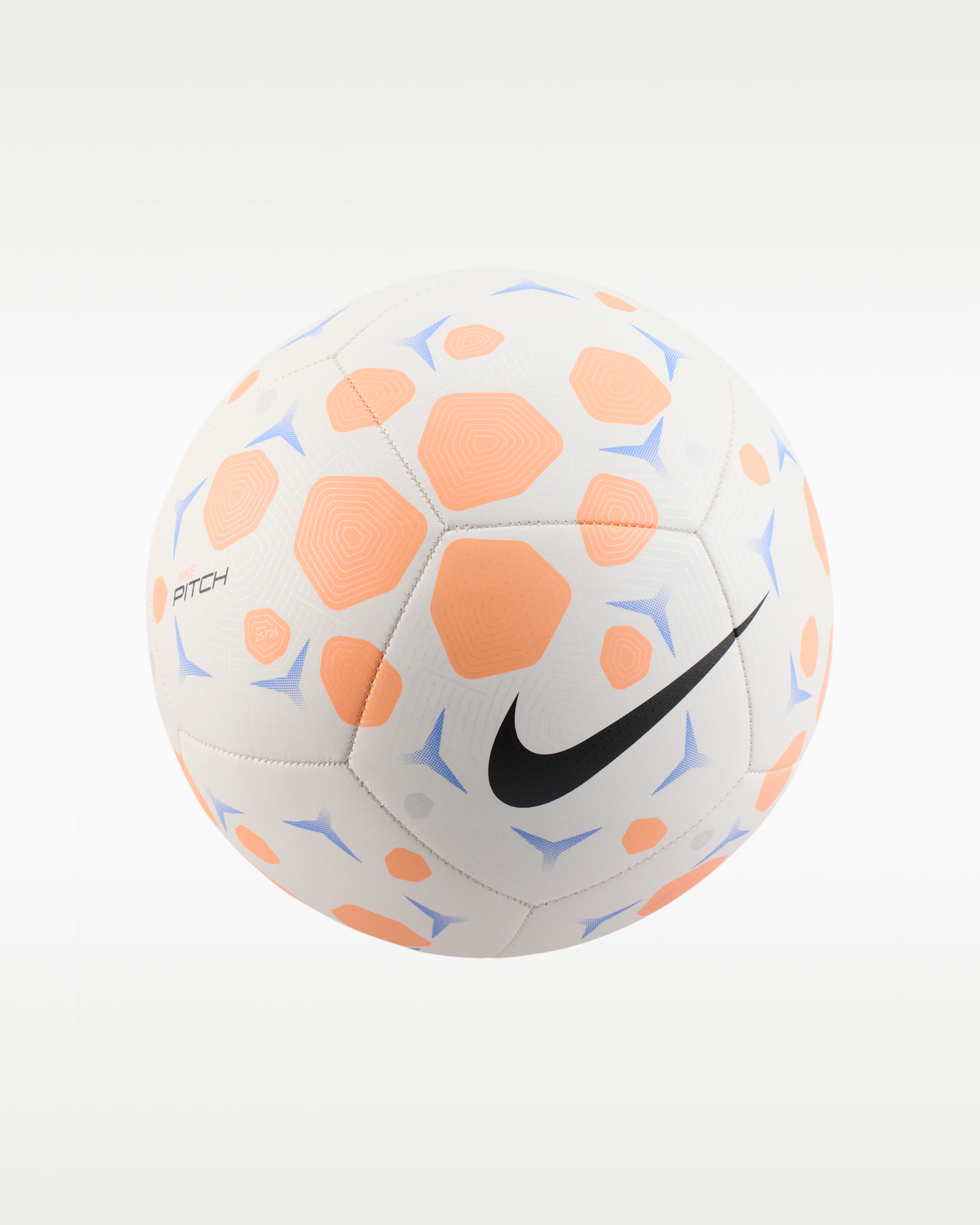 ナイキ ピッチ サッカーボール - ホワイト/オレンジパルス/ブラック