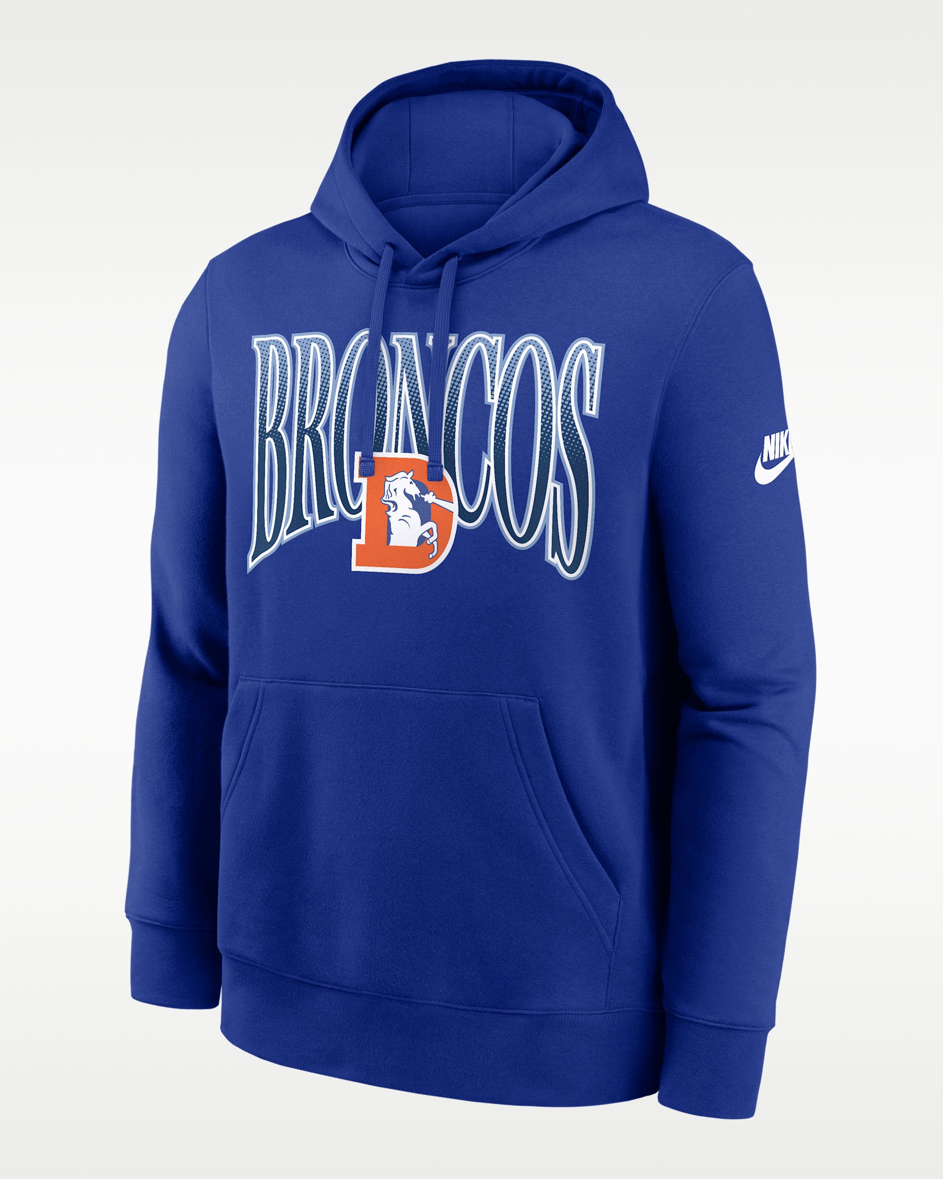 Denver Broncos Rewind Club Men's Nike NFL Pullover Hoodie - Royal