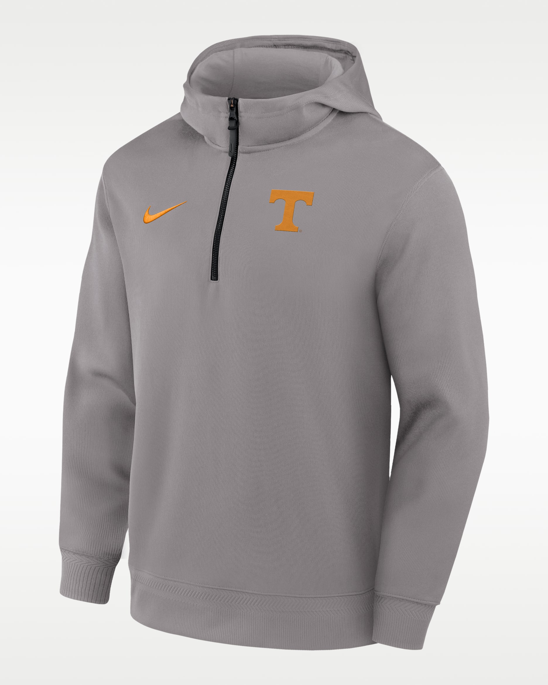 Sudadera universitaria con gorro y cierre de 1/4 Nike Dri-FIT para hombre Tennessee Coaches Premium - Gris