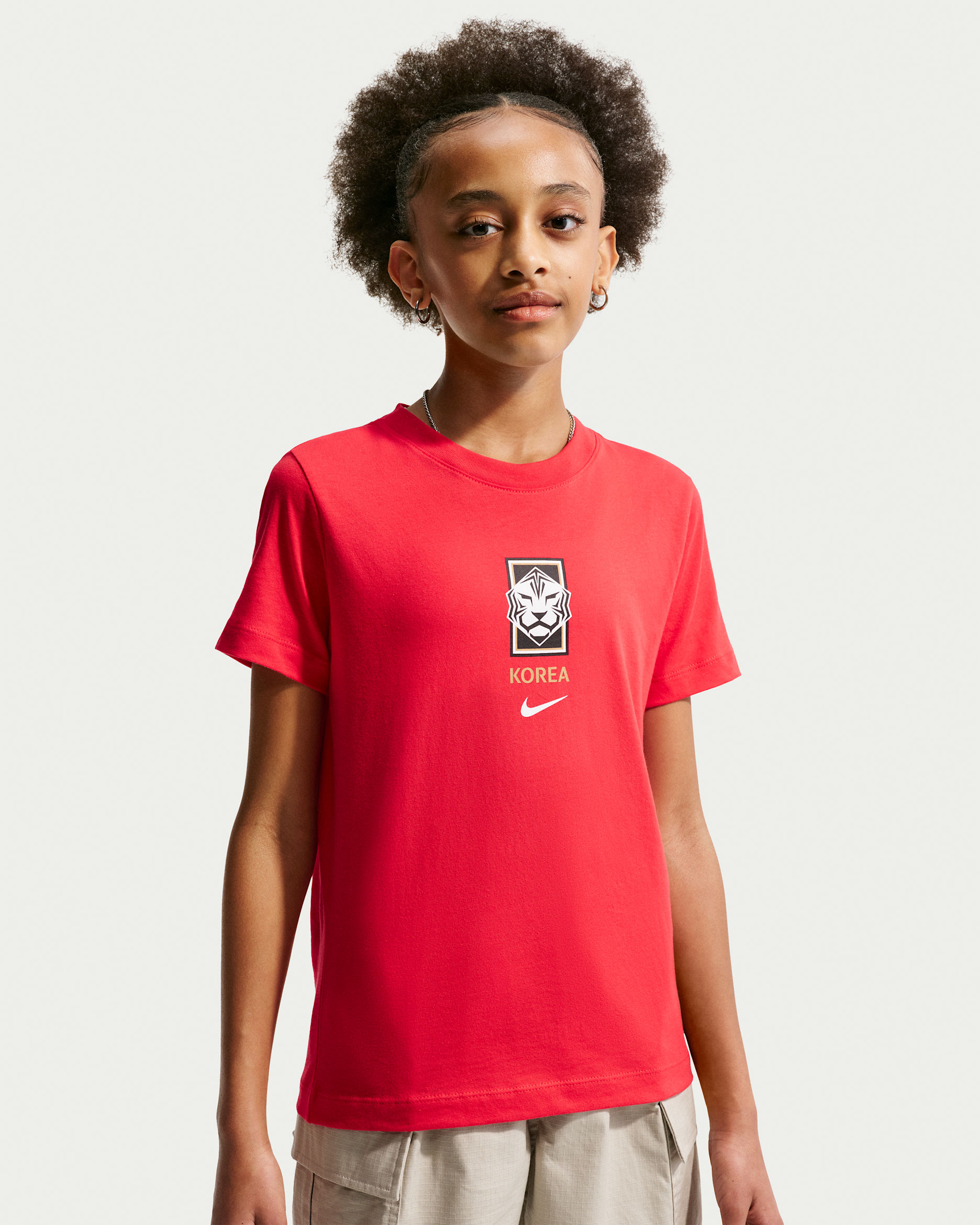 Korea Big Kids' Nike Soccer T-Shirt - Global Red