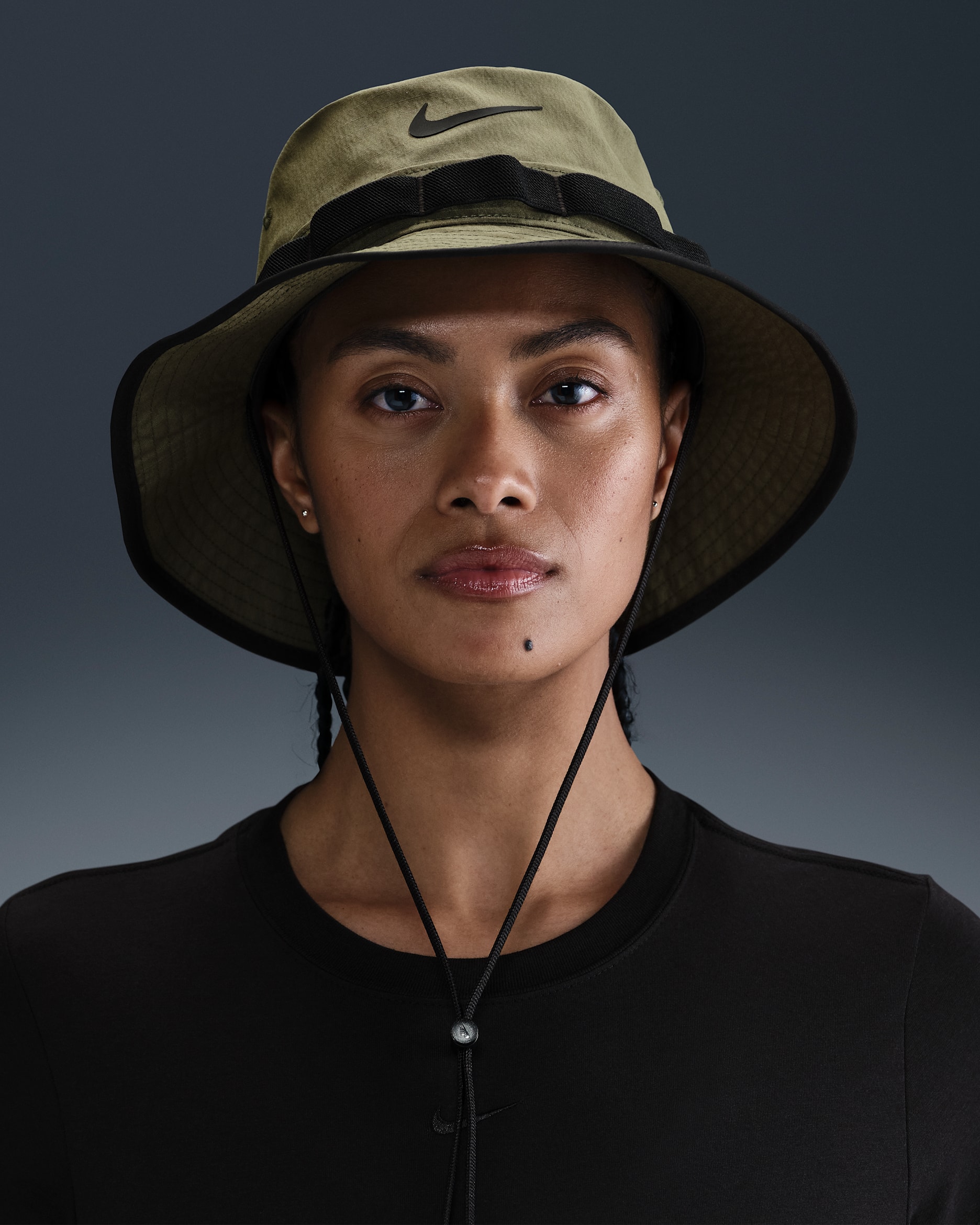 Nike Apex Dri-FIT Bucket Hat - Medium Olive/Black/Anthracite/Black