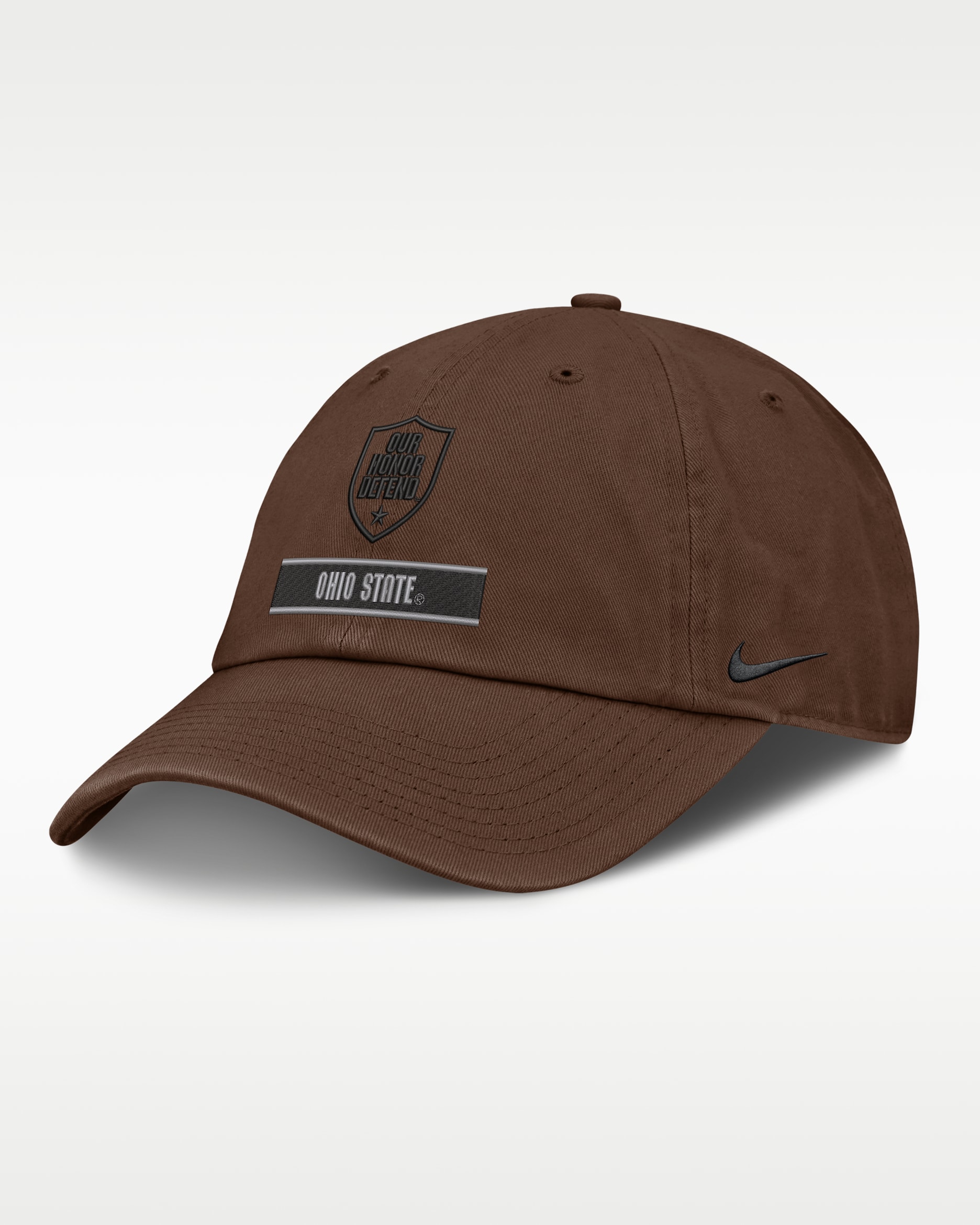 Gorra universitaria Nike ajustable para hombre Ohio State 2026 Military Appreciation Club - Marrón