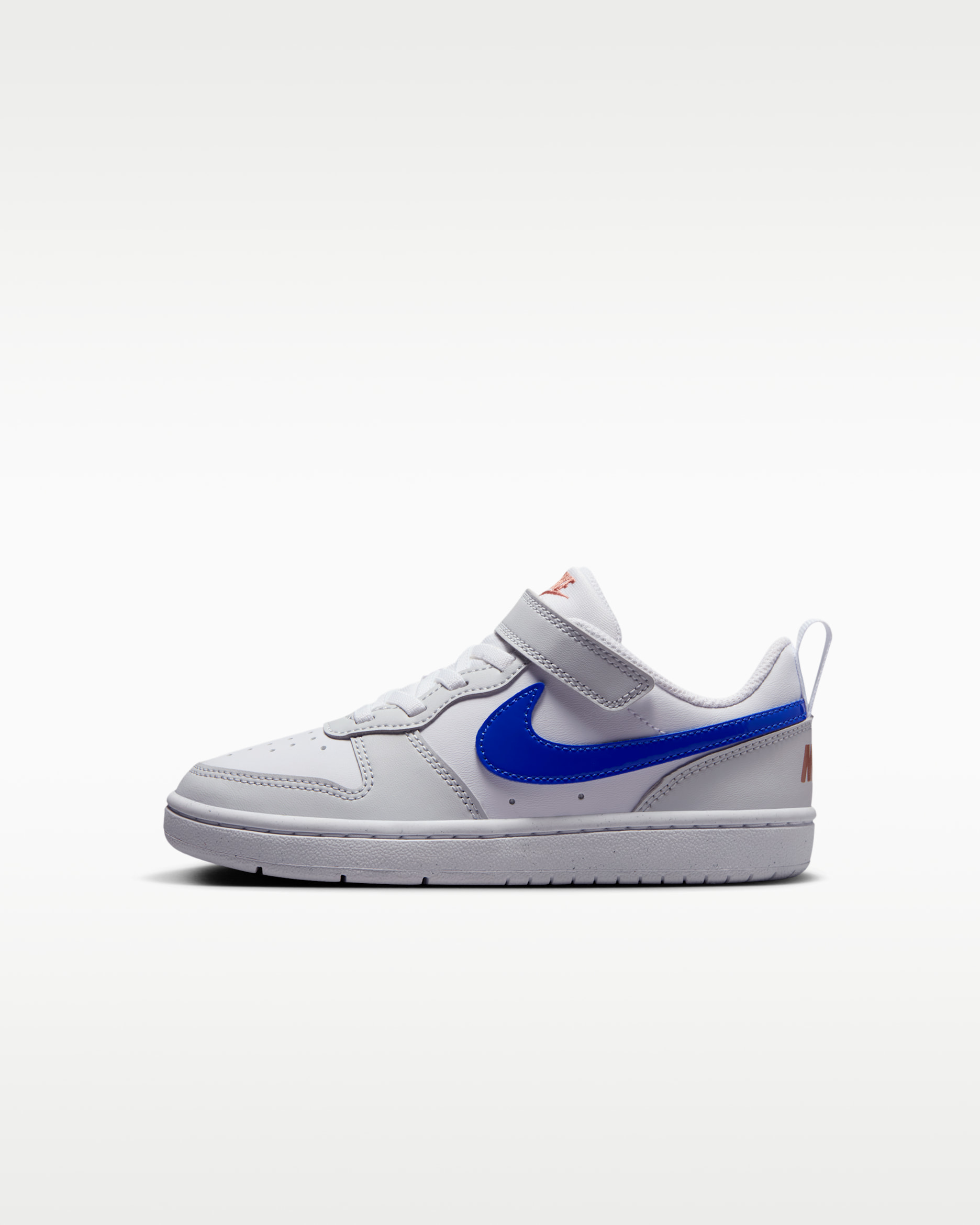 รองเท้าเด็กเล็ก Nike Court Borough Low Recraft - ขาว/Photon Dust/Terra Blush/Racer Blue