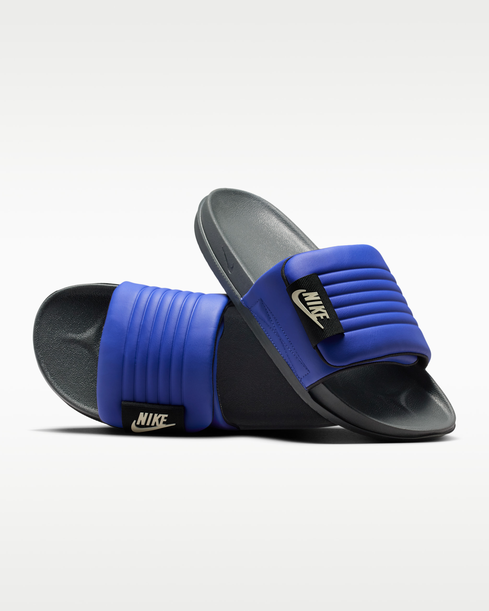 Chanclas para hombre Nike Offcourt Adjust - Lapislázuli/Gris humo oscuro/Leche de coco