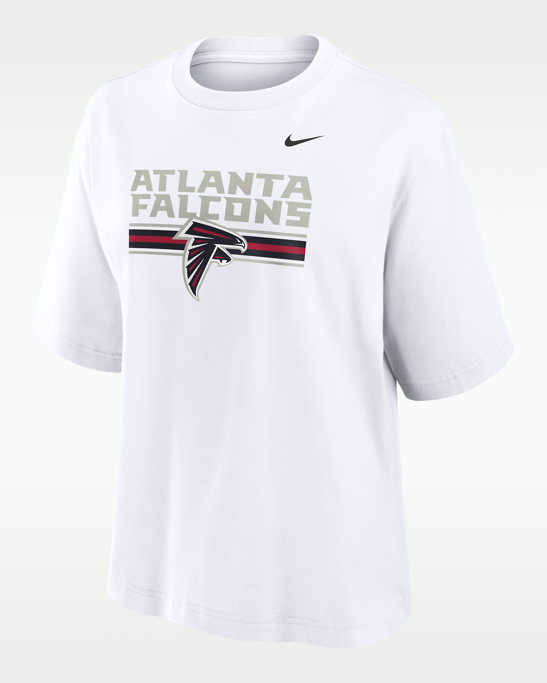 Atlanta Falcons Alt Redesign Boxy Women's Nike NFL T-Shirt - White