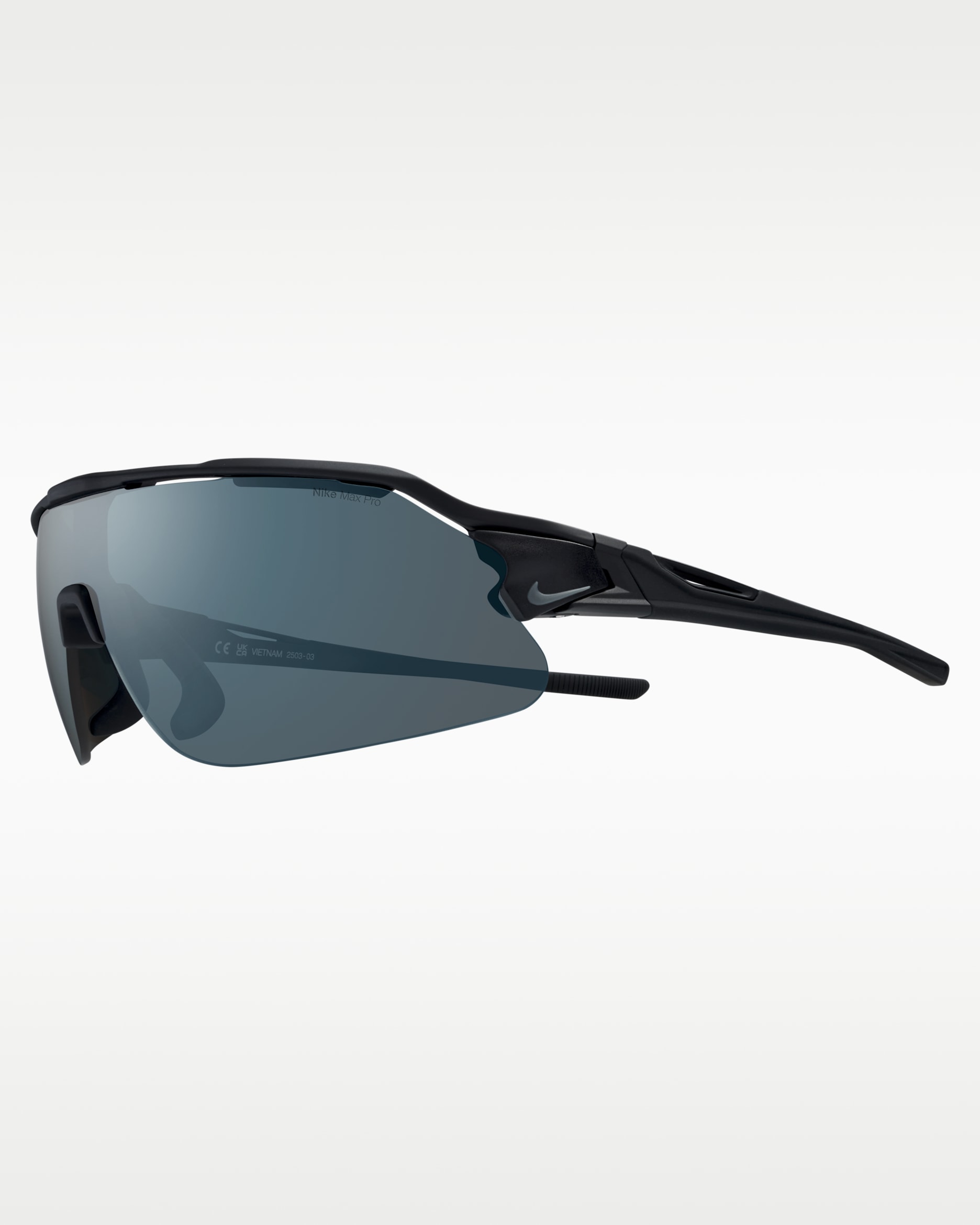 Nike Flyfree Shield Polarized Sunglasses - Black/Grey/Volt