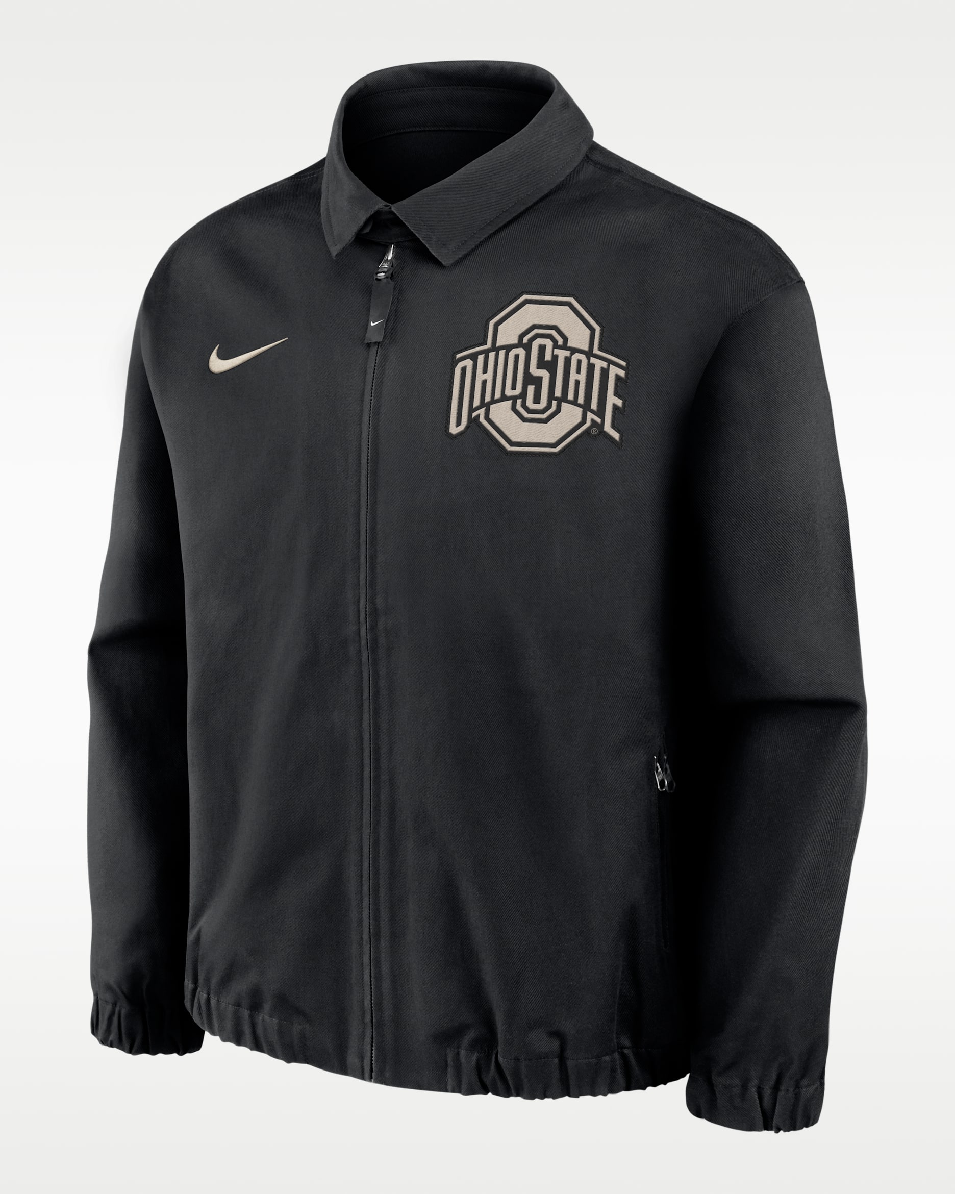 Ohio State Local Twill Men's Nike College Full-Zip Jacket - Black