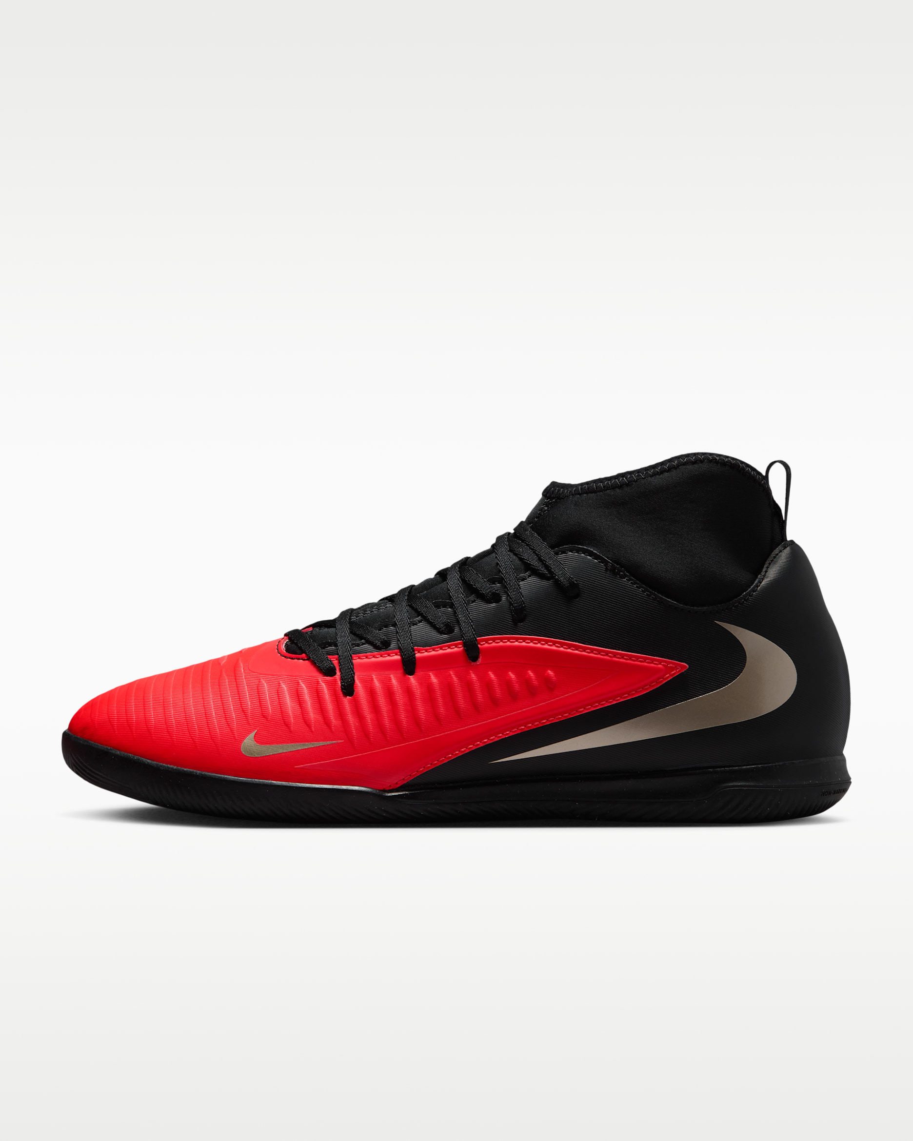 Chaussure de foot en salle Nike Phantom 6 High Club - Bright Crimson/Noir/Blur