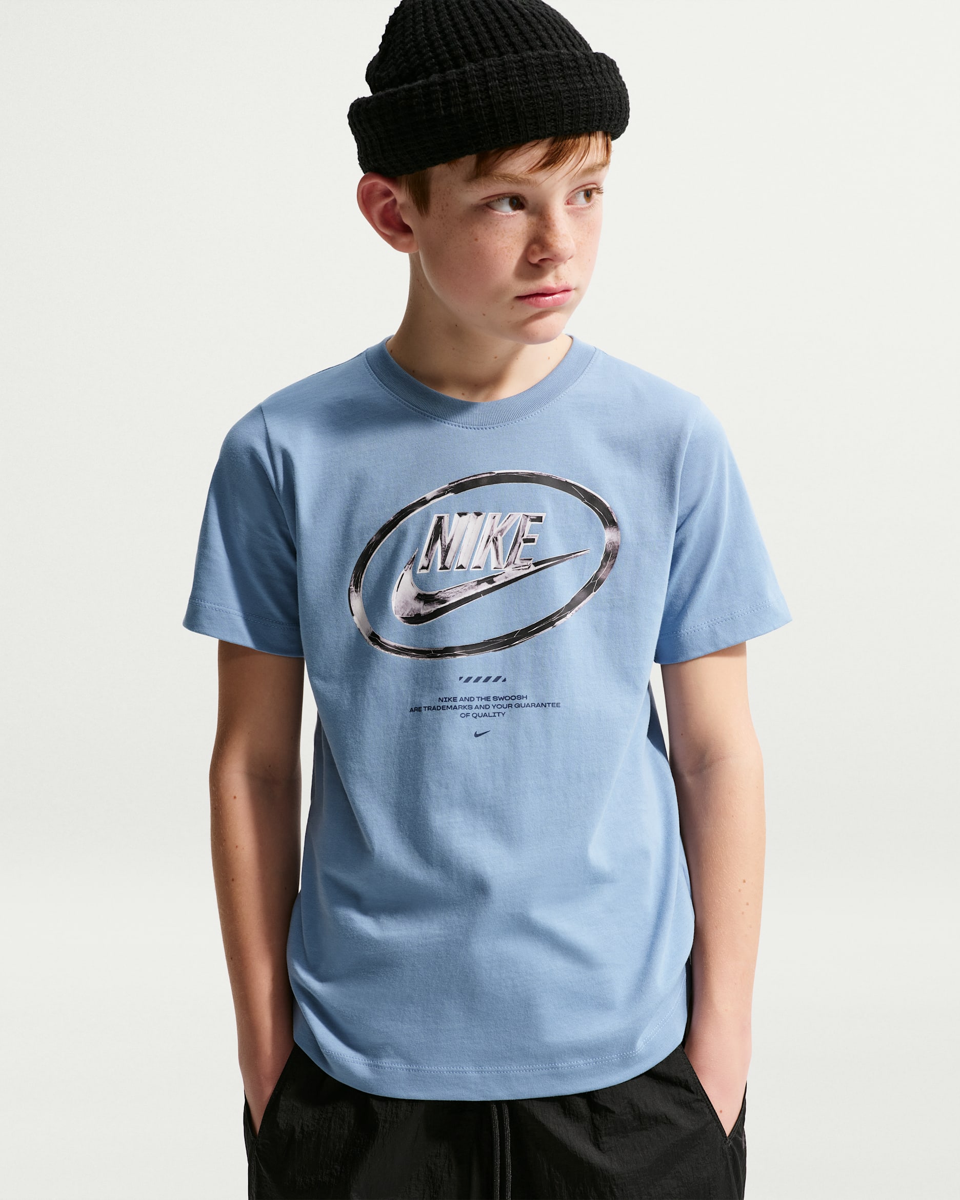 Nike Sportswear Big Kids' T-Shirt - Work Blue