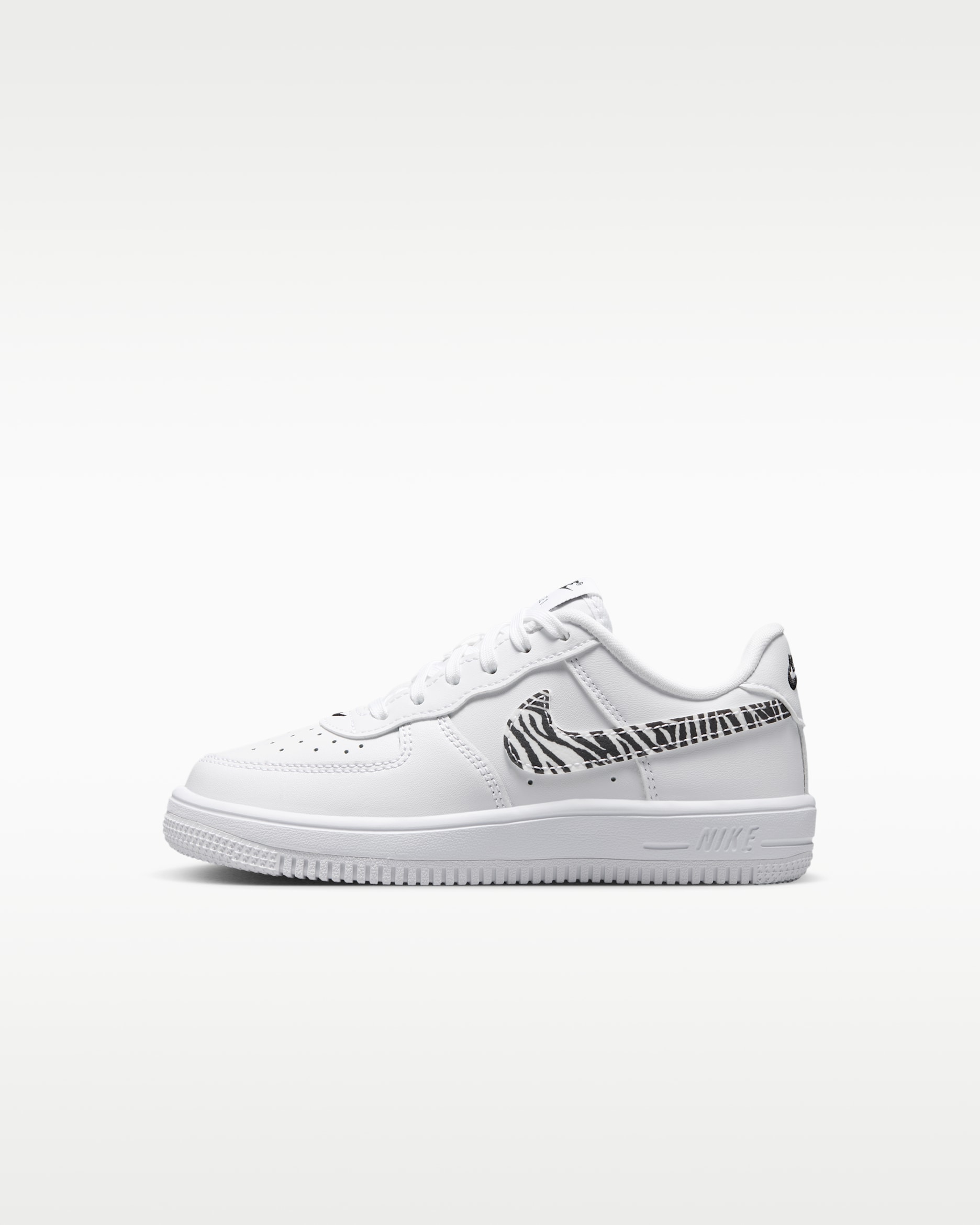 Nike Force 1 Low Younger Kids' Shoes - White/Black