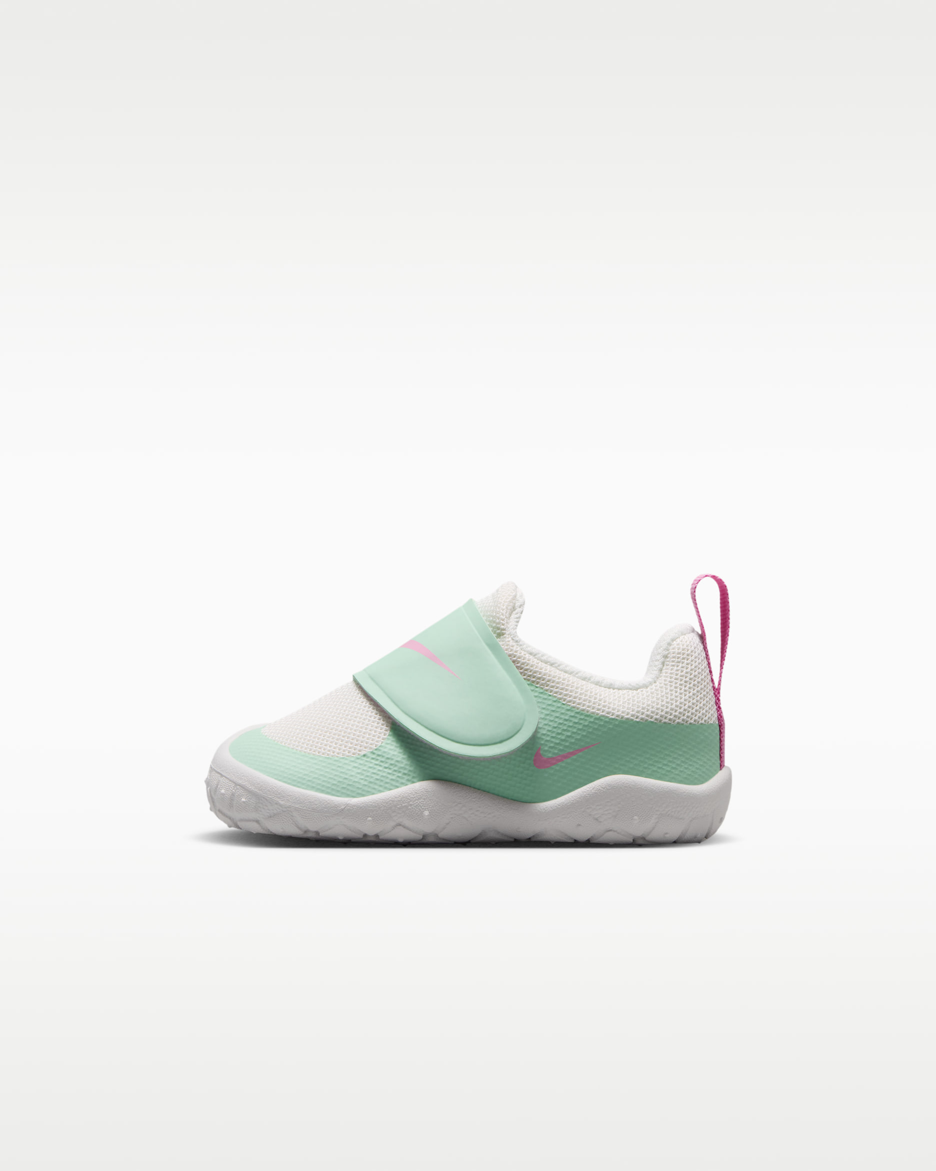 Tenis para bebé e infantil Nike Swoosh 1 Essential - Vela/Verde ártico/Blanco cumbre/Rosa amanecer
