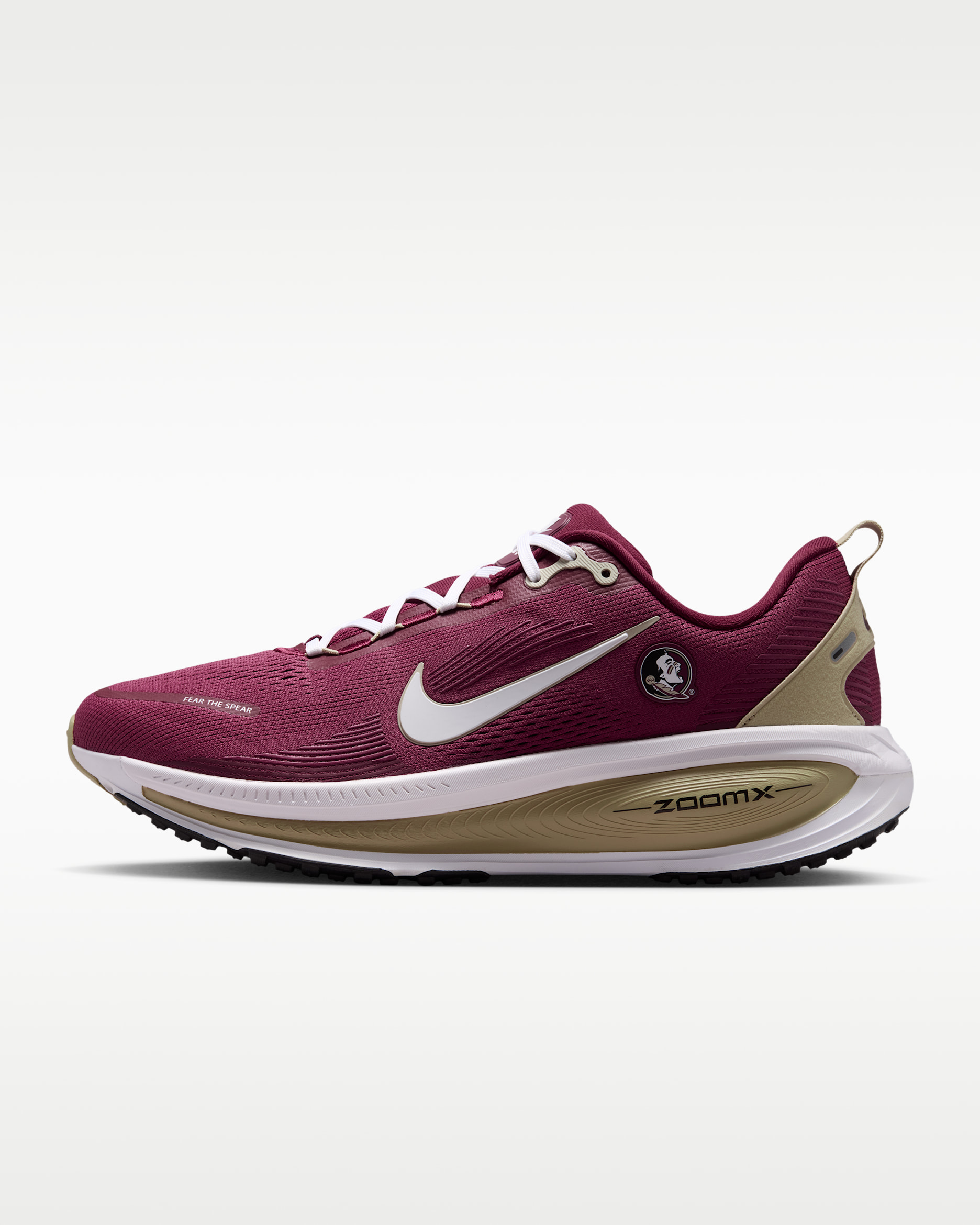Nike College Vomero 18 (Florida State) Men's Road Running Shoes - Team Crimson/Team Gold/White