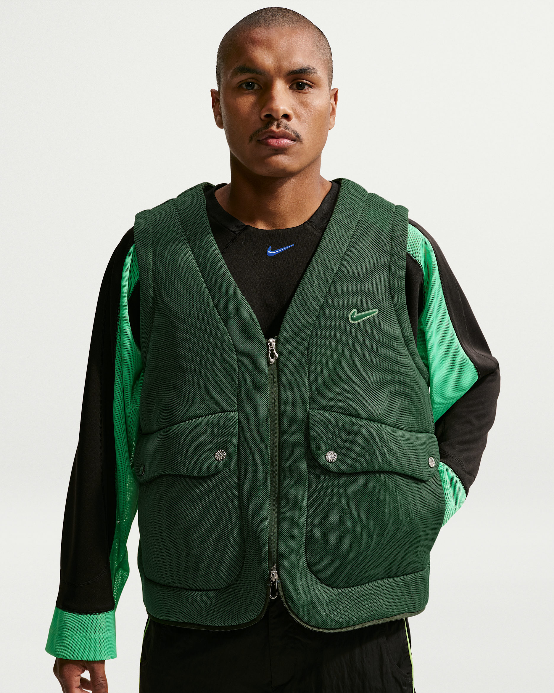 Nike Project F.R.O.G. Chaleco Bubble Pod para hombre - Abeto/Voltio ligero/Abeto