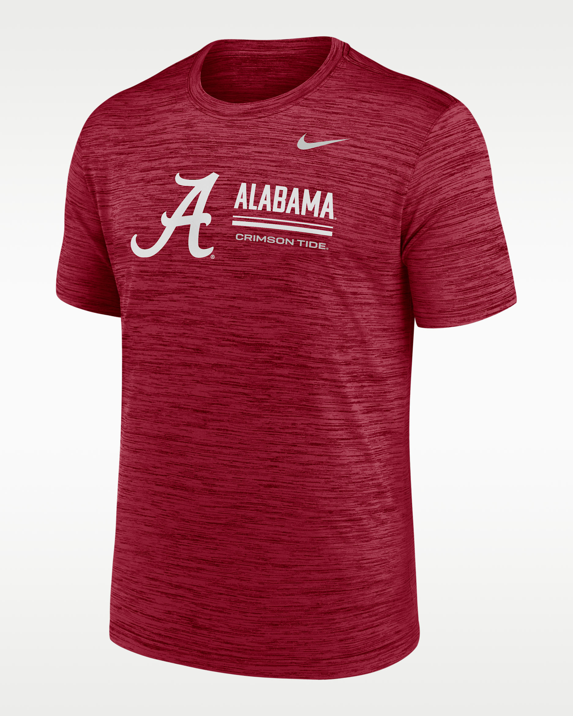 Playera universitaria Nike Dri-FIT para hombre Alabama Sideline Velocity - Carmesí team