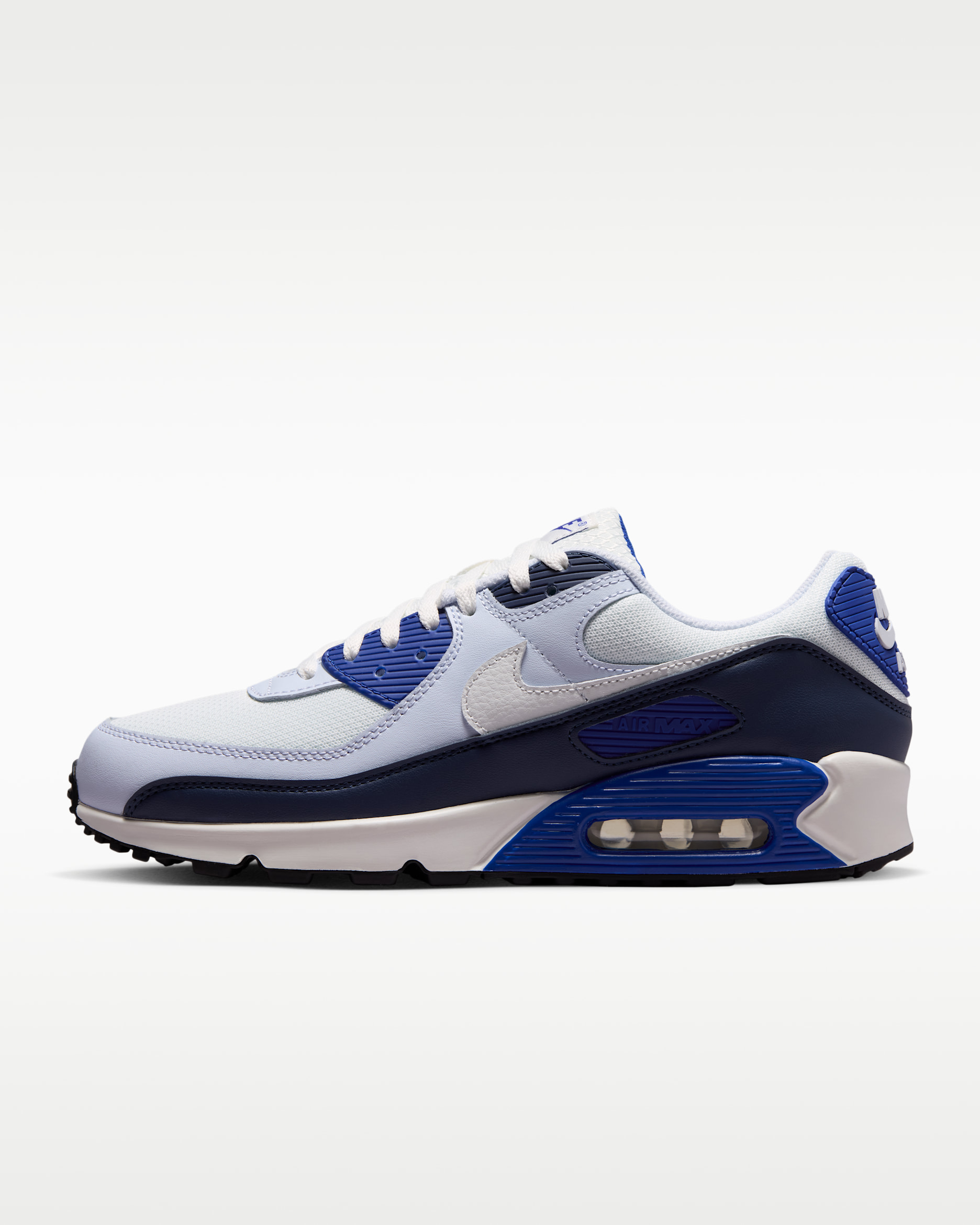 Nike Air Max 90 Men's Shoes - Summit White/Football Grey/Old Royal/Summit White