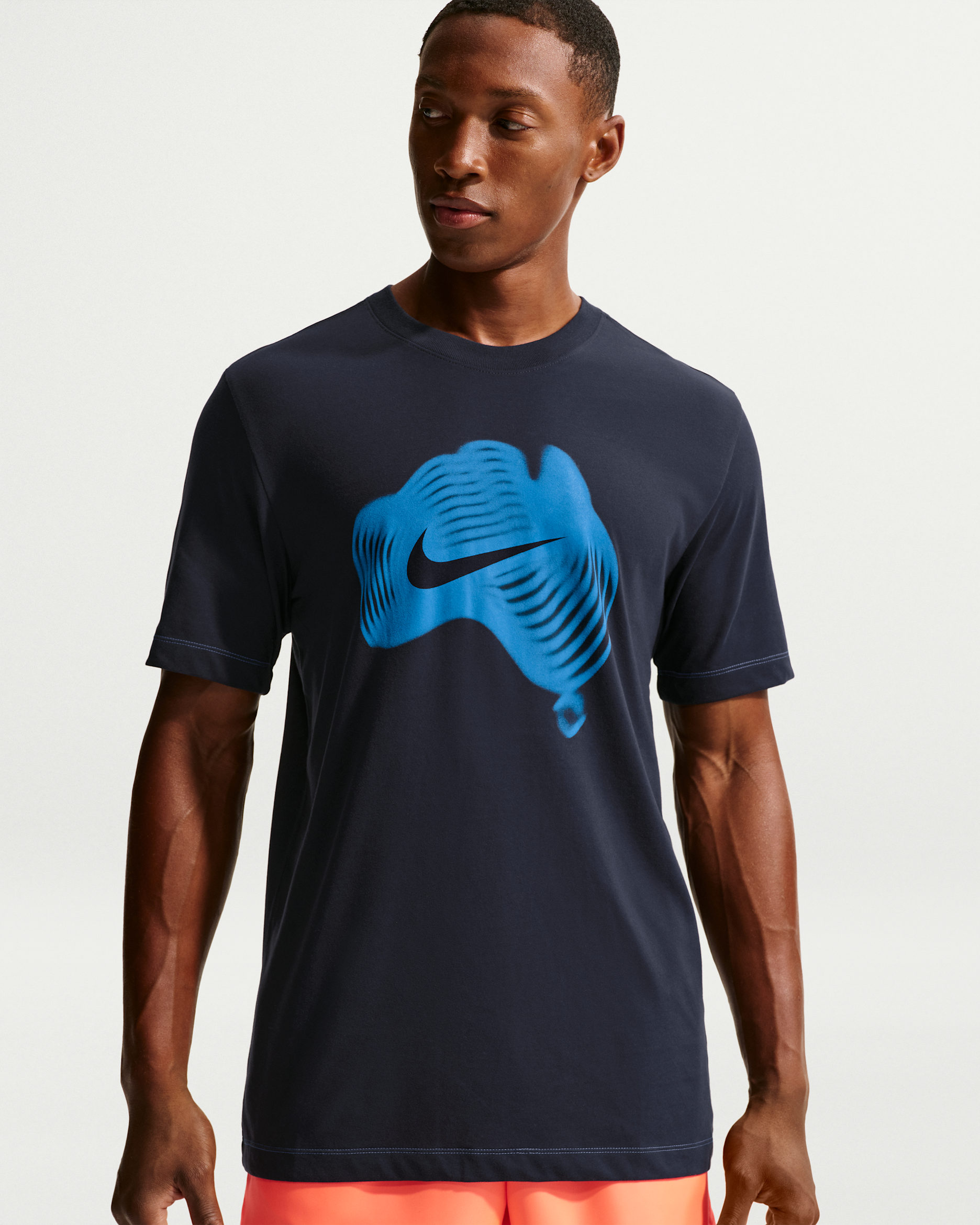 NikeCourt Men's Dri-FIT Tennis T-Shirt - Dark Obsidian/Photo Blue