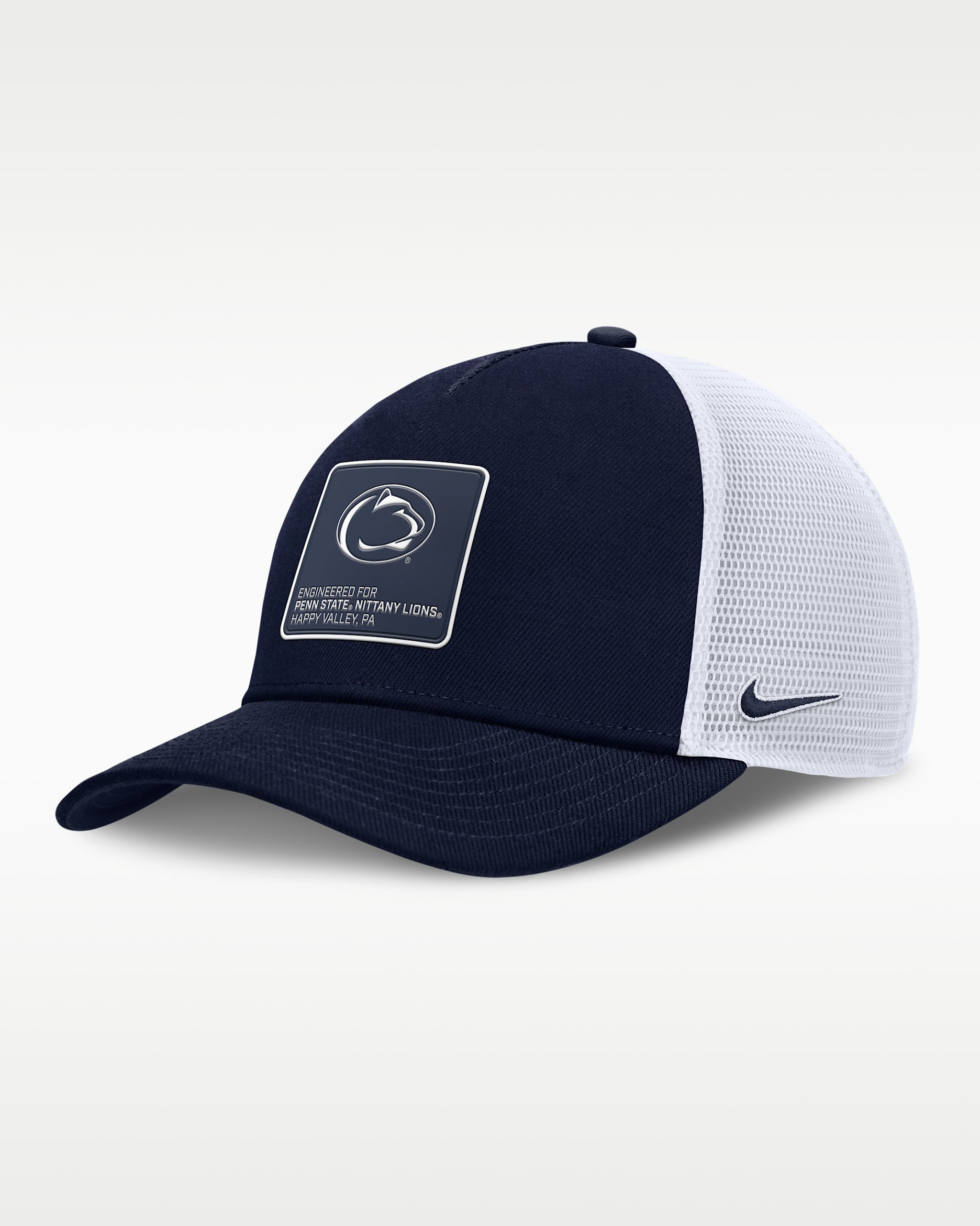 Gorra de rejilla universitaria Nike ajustable para hombre Penn State On-Field Rise Engineered - Azul marino