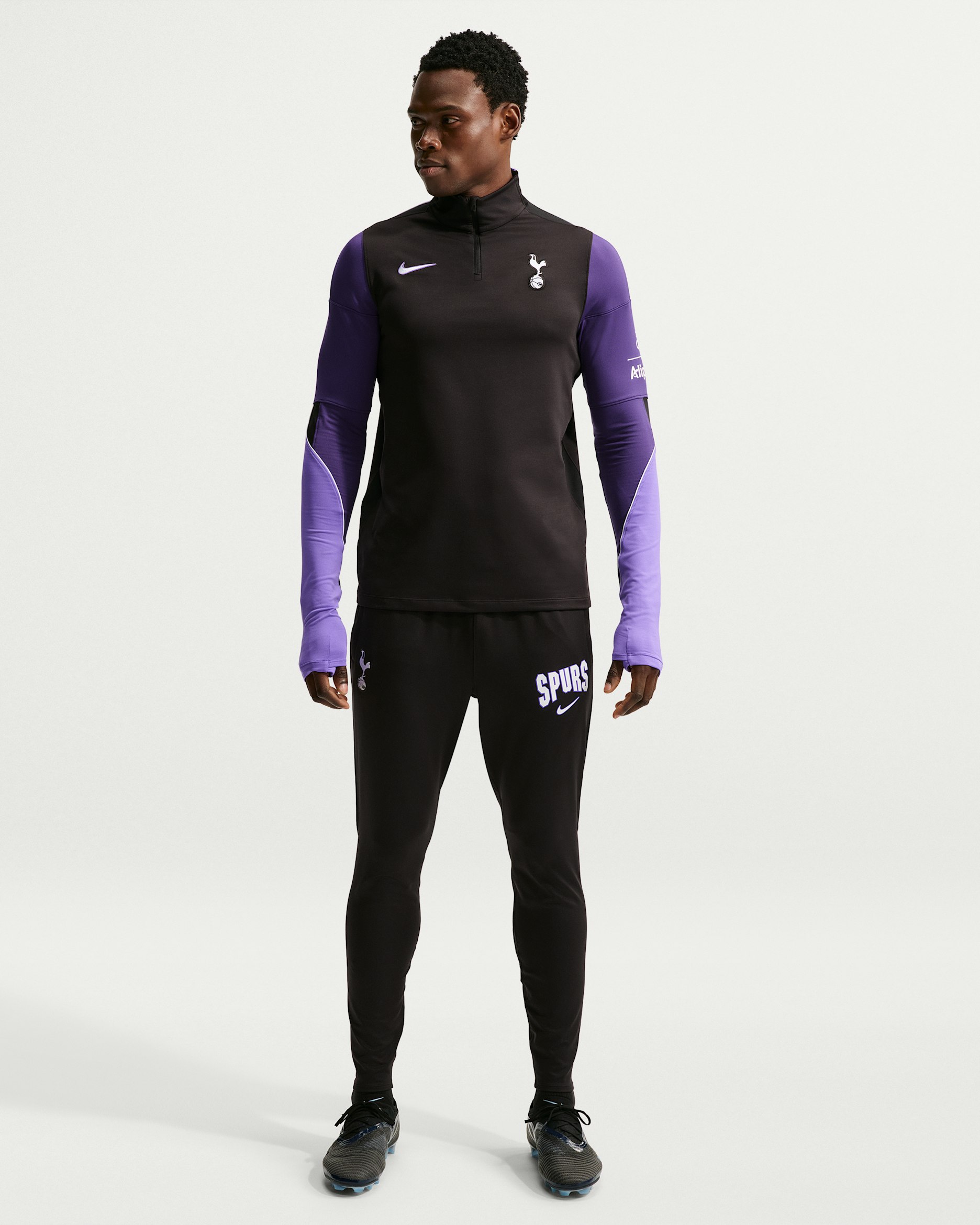 Tottenham Hotspur Strike Third Nike Dri-FIT Strick-Fußballhose für Herren - Schwarz/Schwarz/Weiß