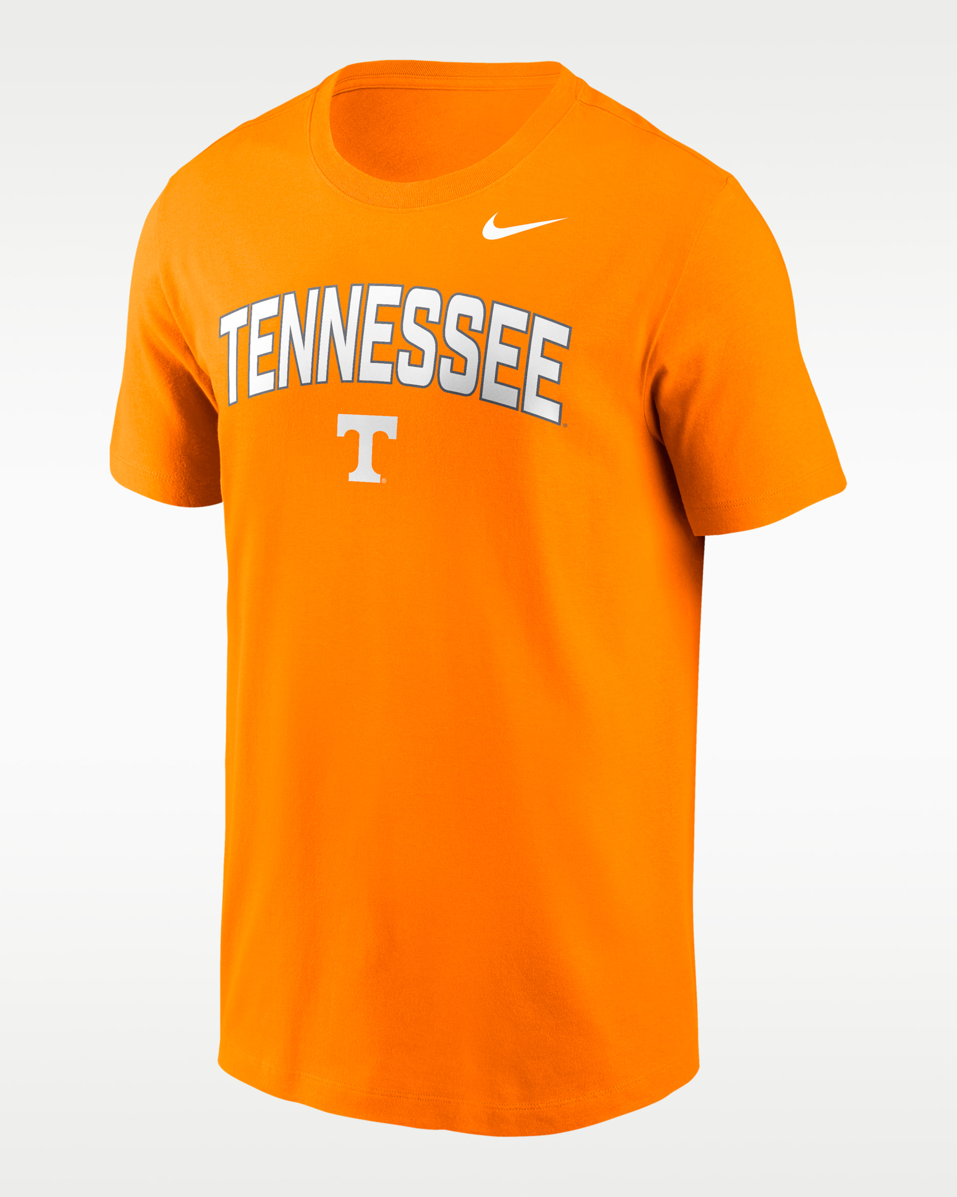 Playera universitaria Nike para hombre Tennessee Primetime Arch Stack - Cerámica brillante