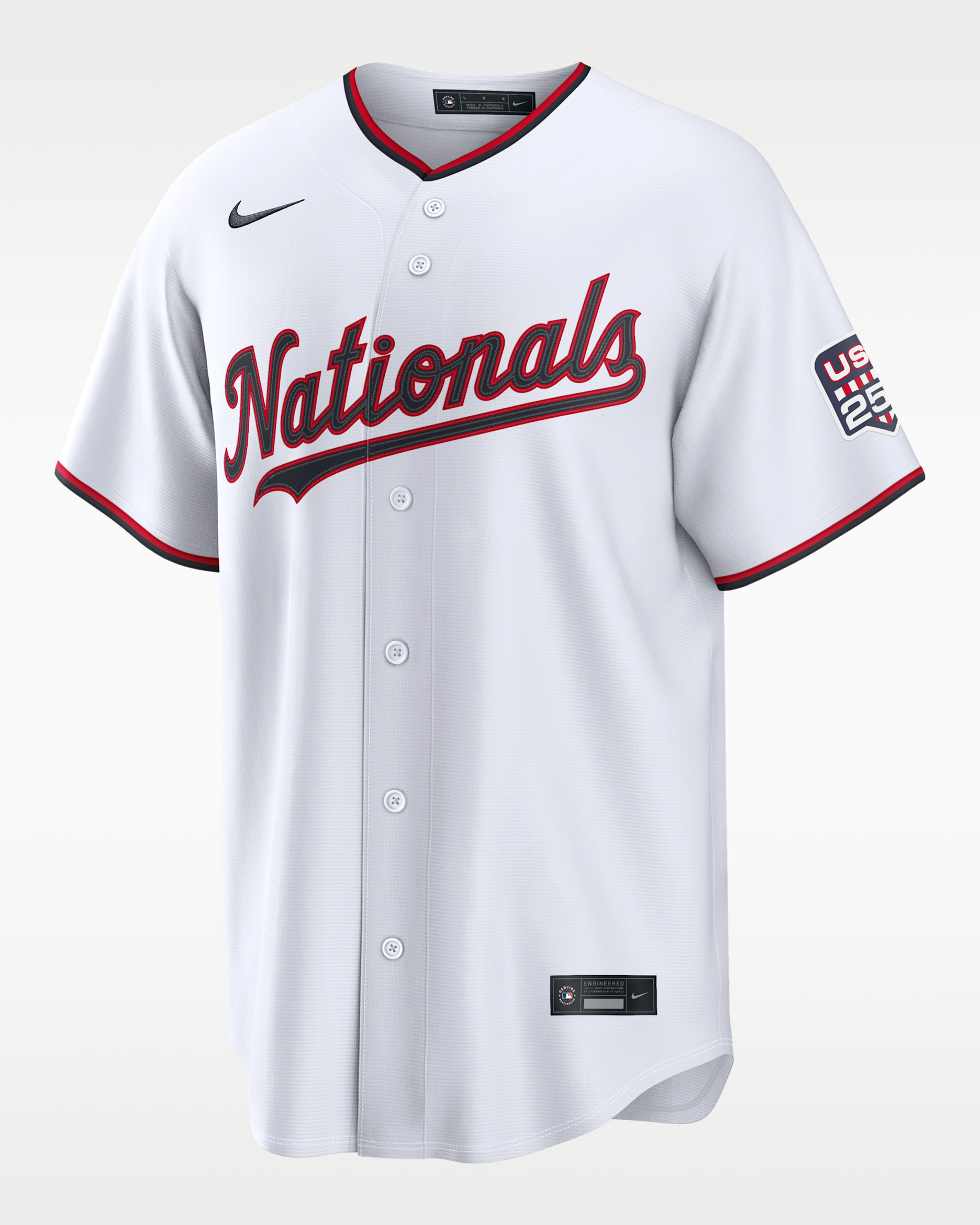 James Wood Washington Nationals USA 250 Men's Nike MLB Stadium Jersey - White