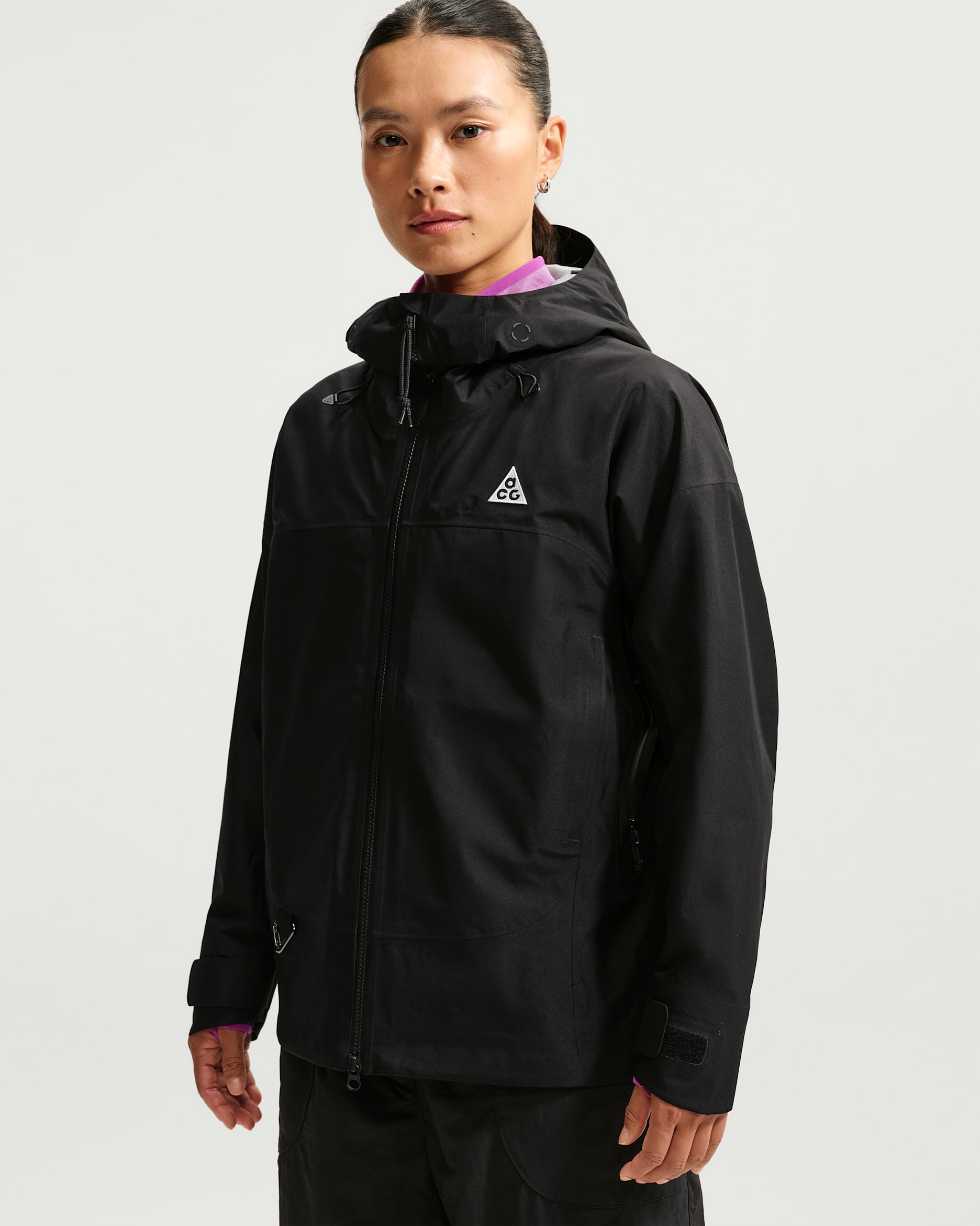 ACG 미저리 리지 여성 스톰 핏 ADV GORE-TEX 3L 하이킹 재킷 - 블랙/블랙/블랙/서밋 화이트