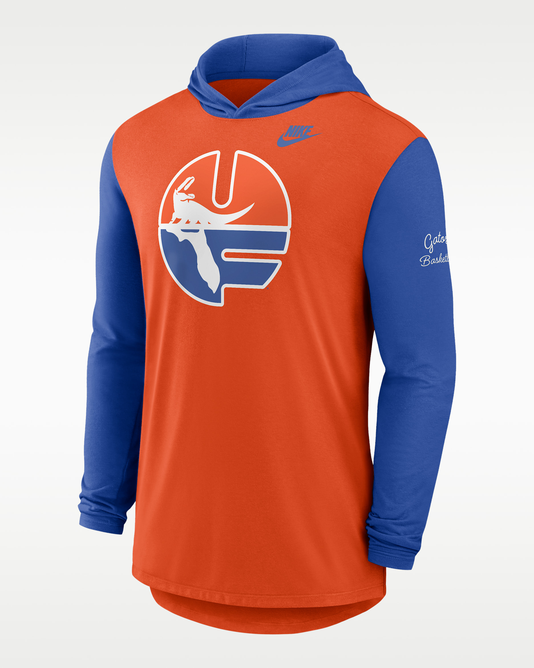Florida Campus Legacy Men's Nike Dri-FIT College Long-Sleeve Hooded T-Shirt - Orange
