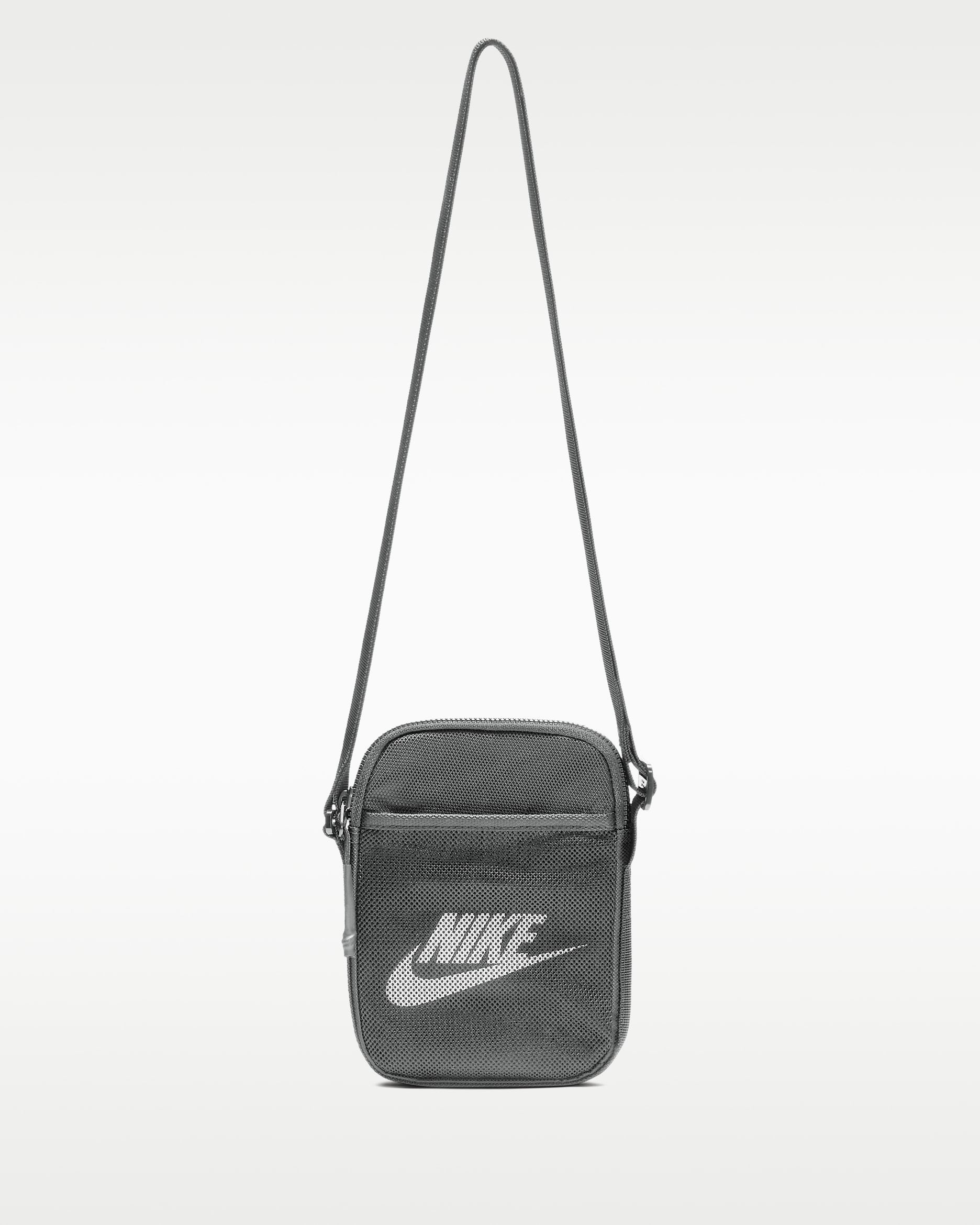 Nike Heritage Cross-Body Bag (Small, 1L) - Particle Grey/Particle Grey/White