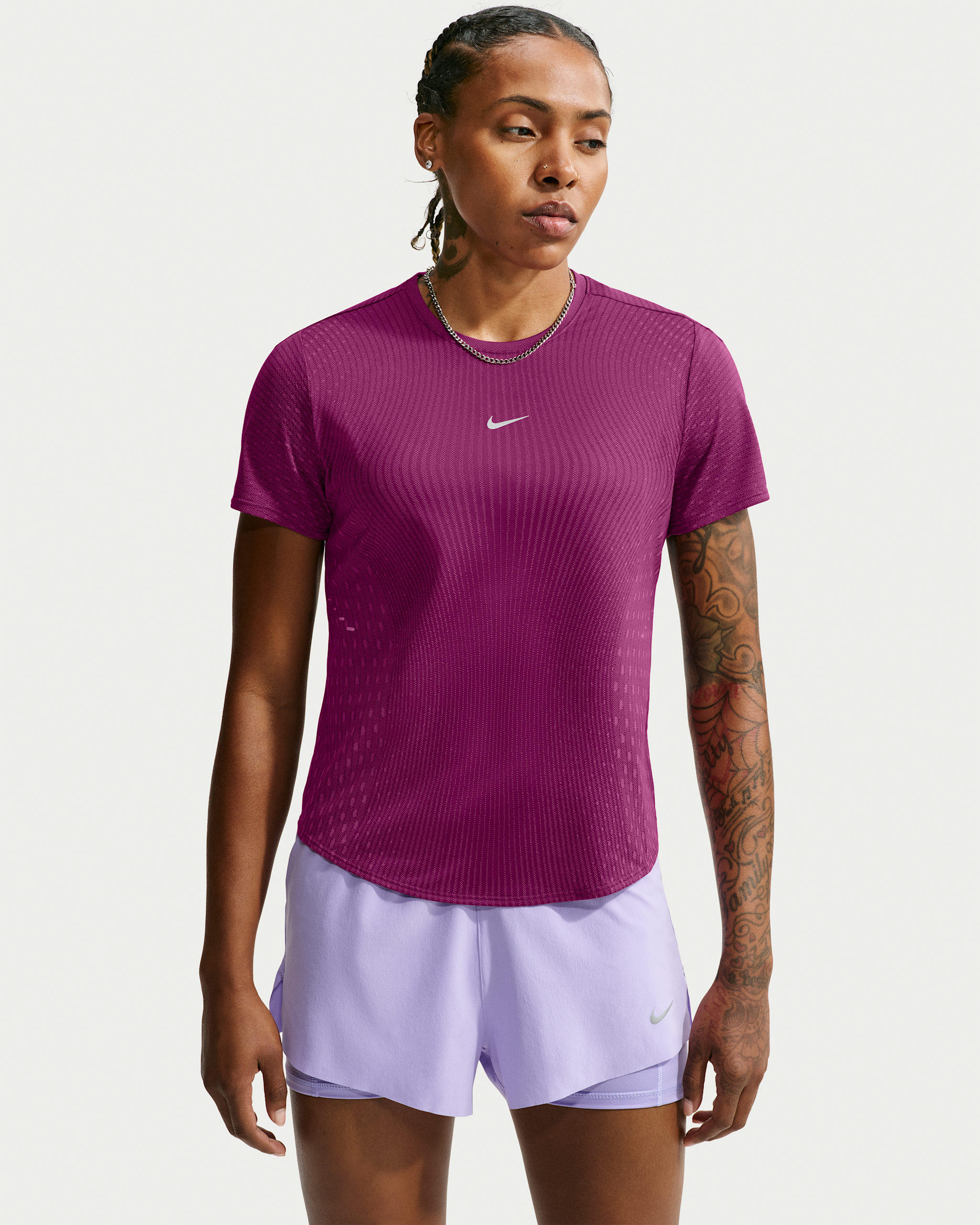 Nike Swift Aero-FIT Women's Short-Sleeve Running Top - True Berry/Violet Dust