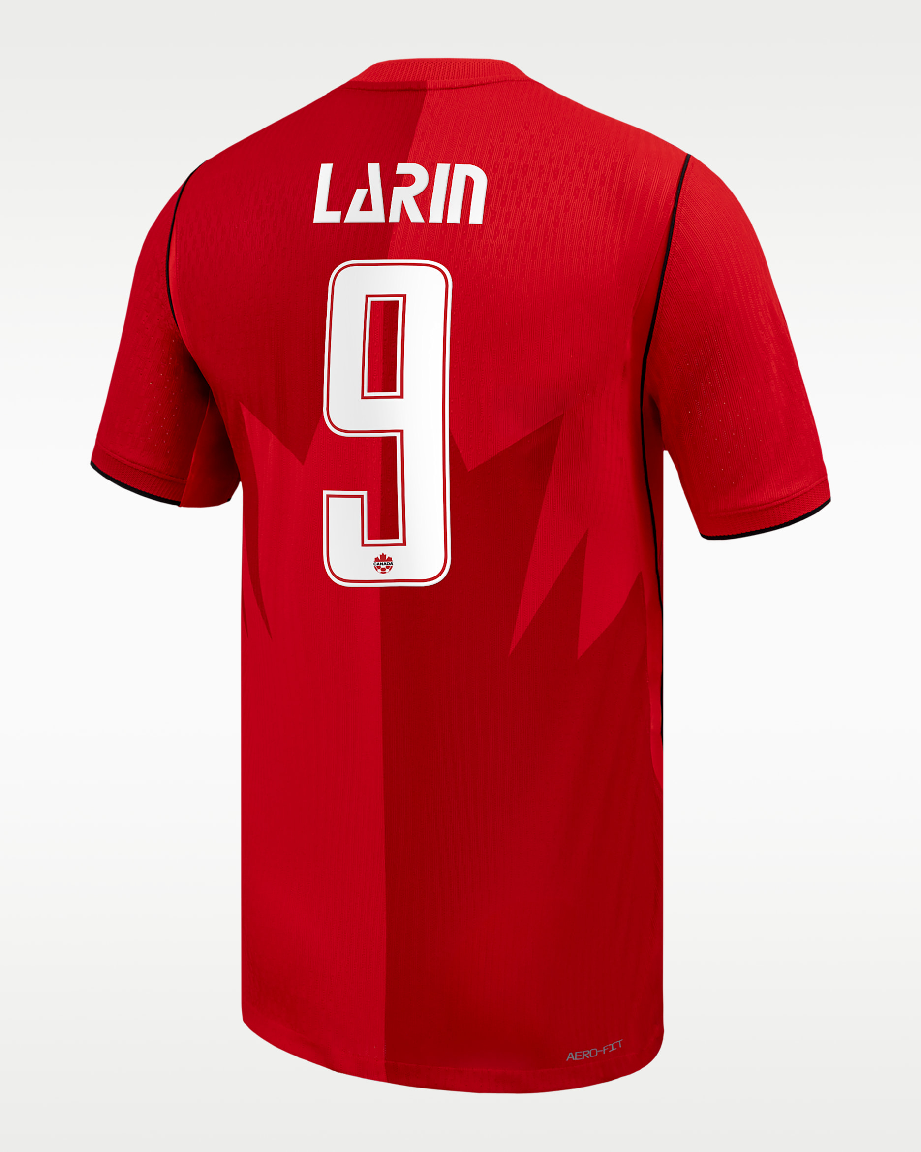 Cyle Larin Canada Soccer 2026 Match Home Men's Nike Dri-FIT ADV Soccer Jersey - Red
