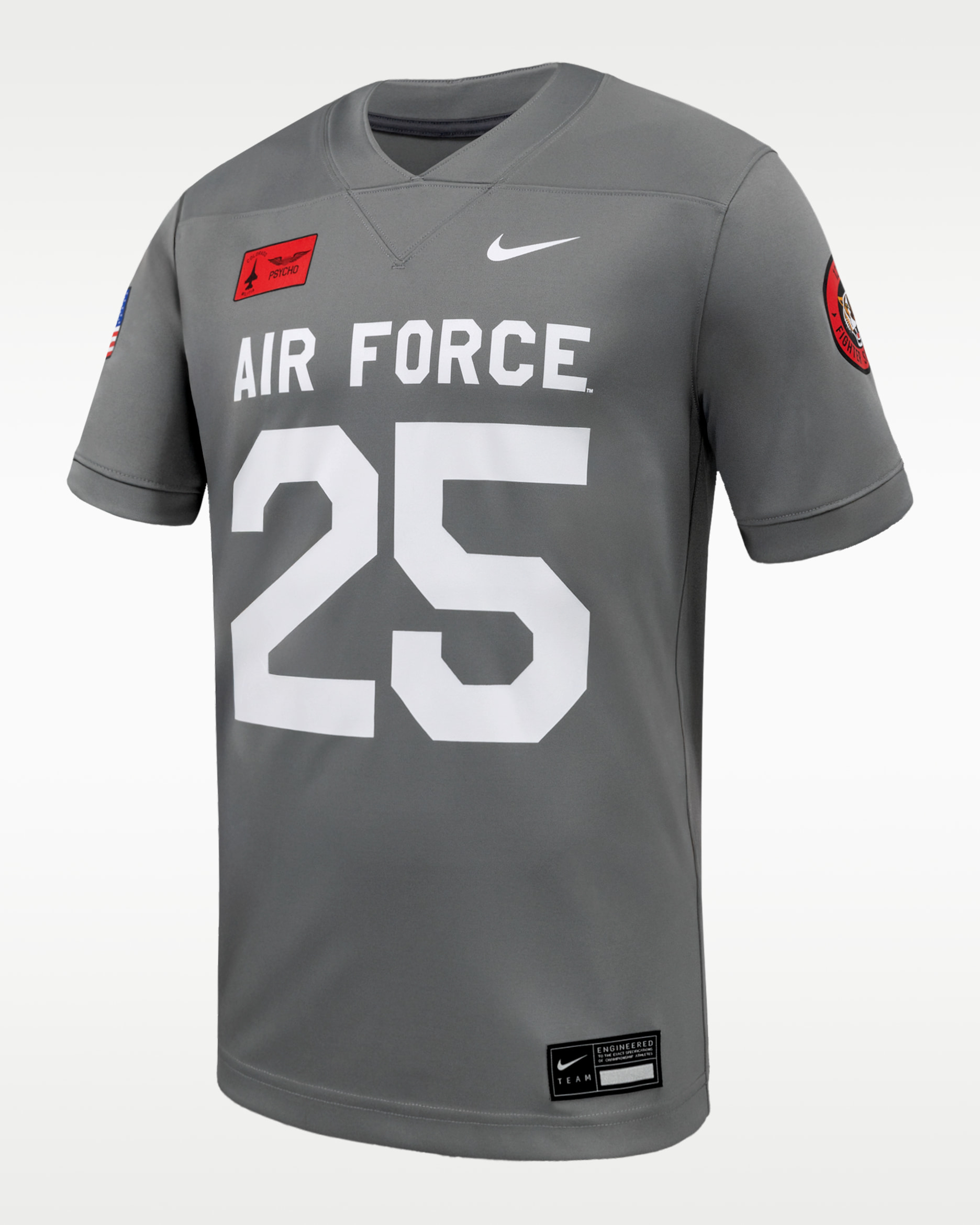 Air Force Men's Nike College Football Replica Jersey - Dark Steel Grey