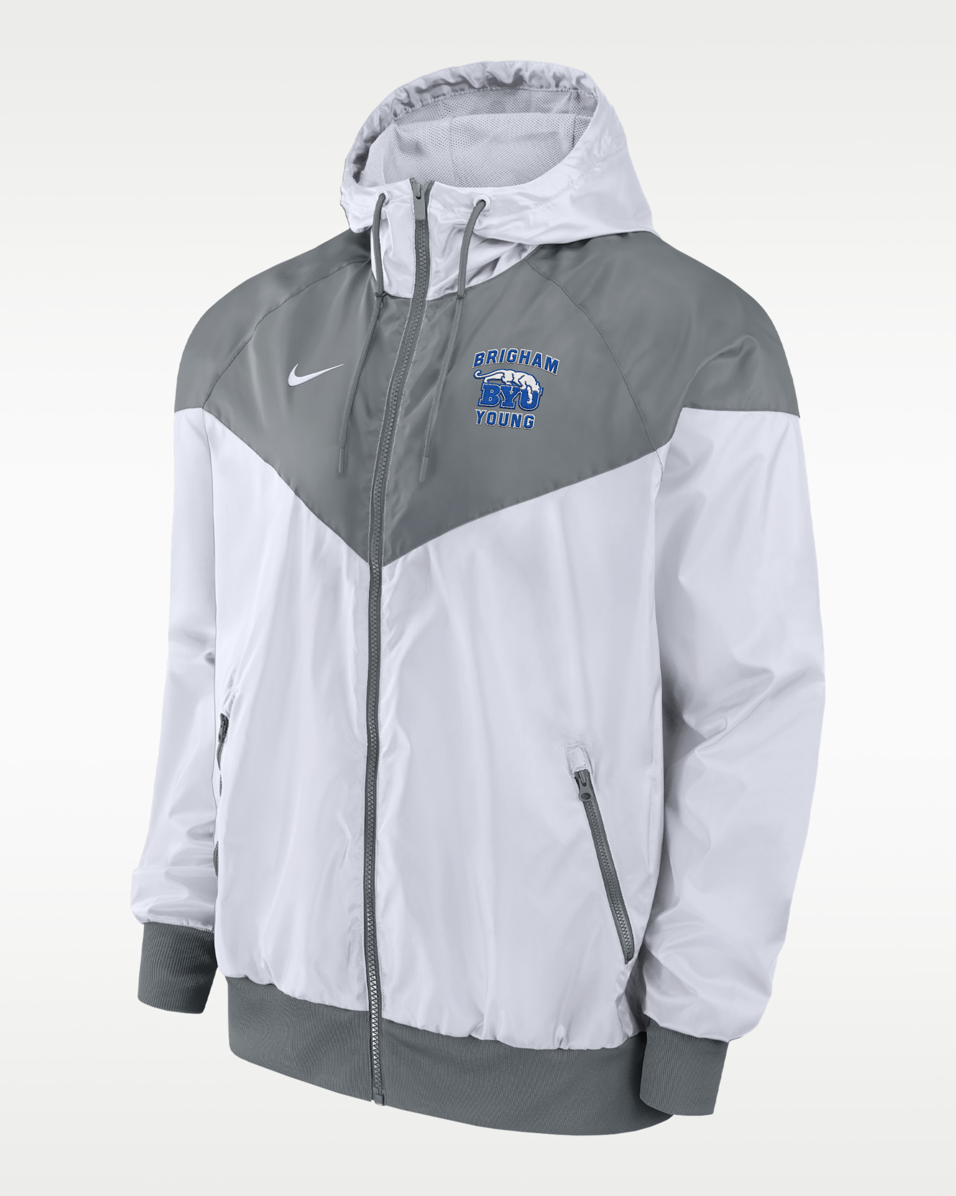 BYU Cougars Men's Nike Windrunner Jacket - White