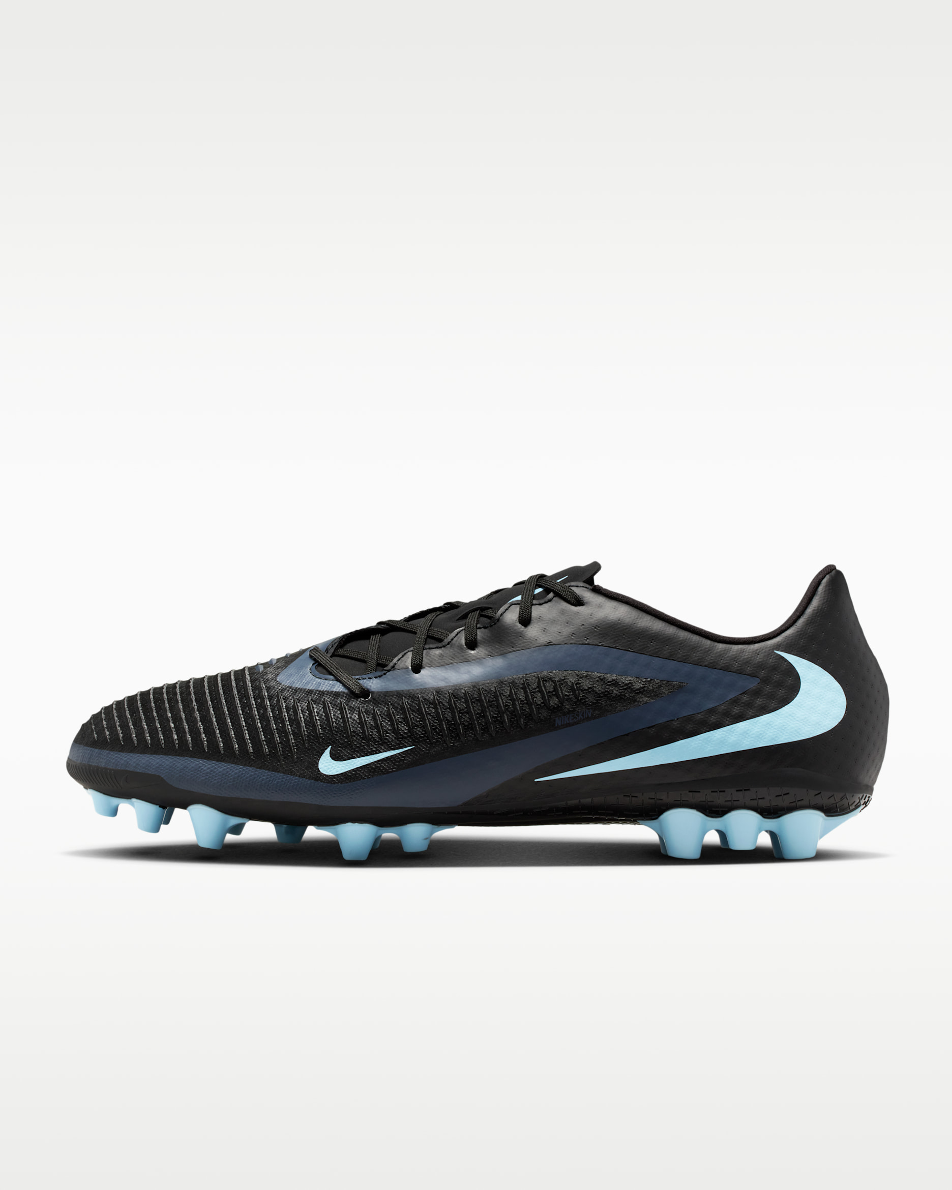 Tacos de fútbol para pasto artificial Nike Phantom 6 Low Academy - Negro/Negro