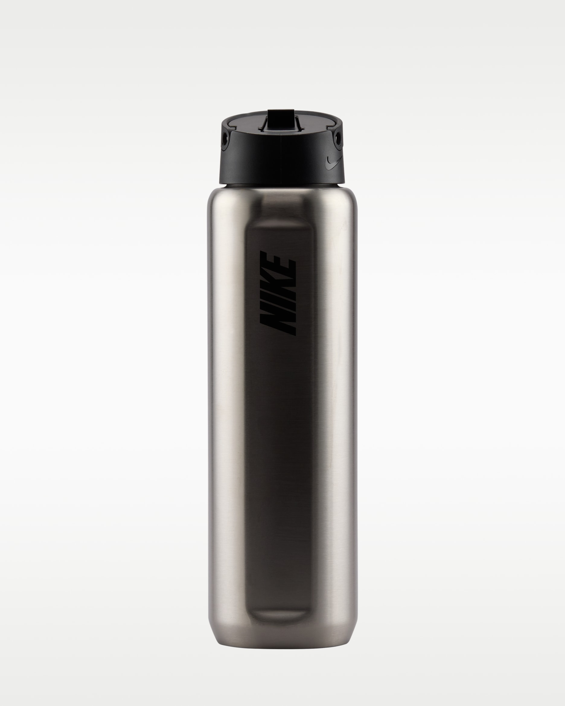 Nike Recharge Stainless Steel Straw Bottle (24 oz) - Brushed Silver