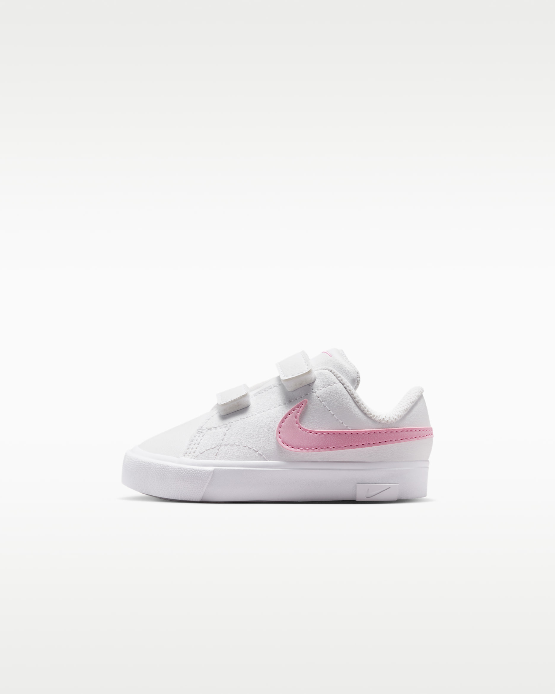 Nike Tennis Essential Baby/Toddler Trainers - White/White/Pink Rise