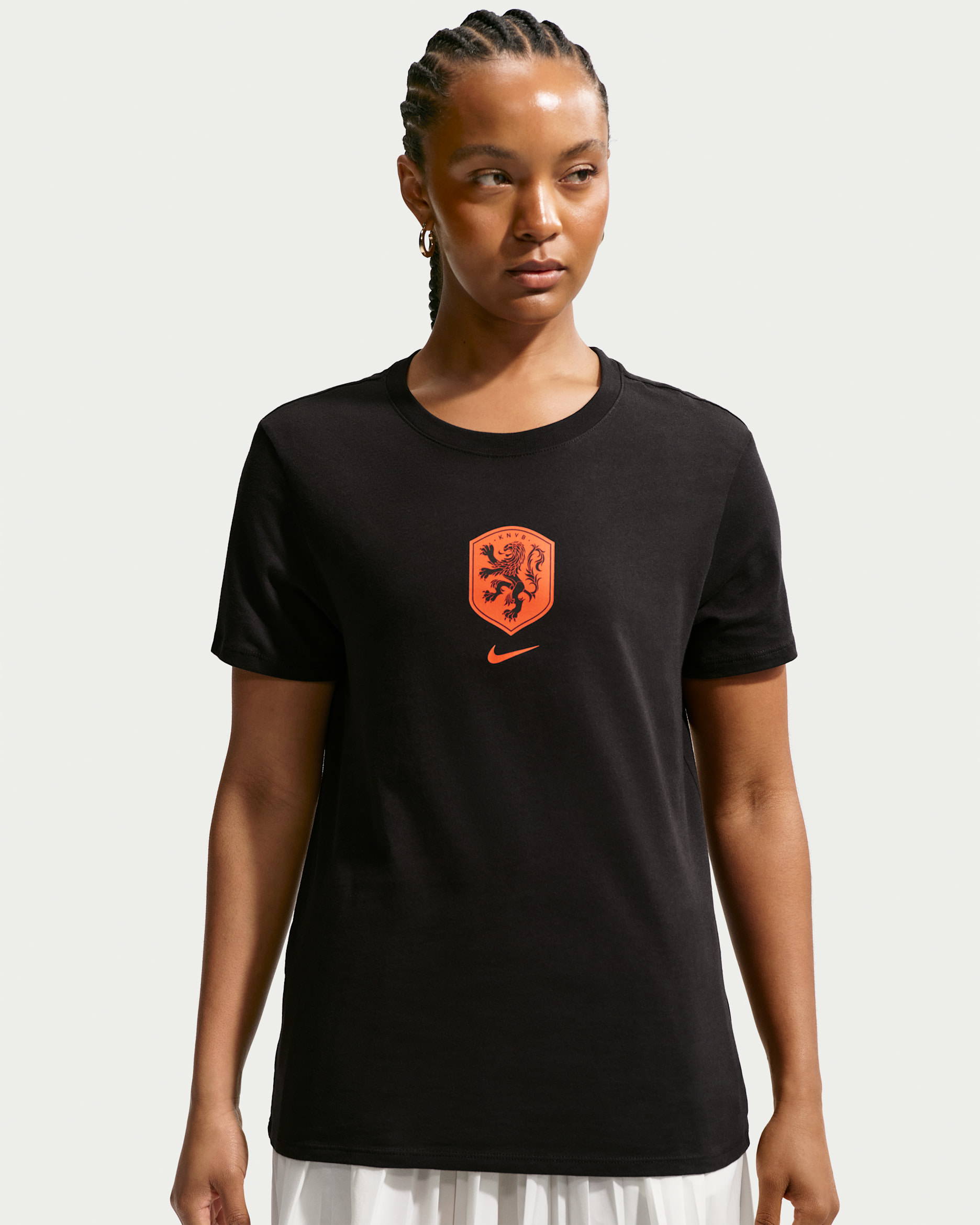 Netherlands Women's Nike Football T-Shirt - Black