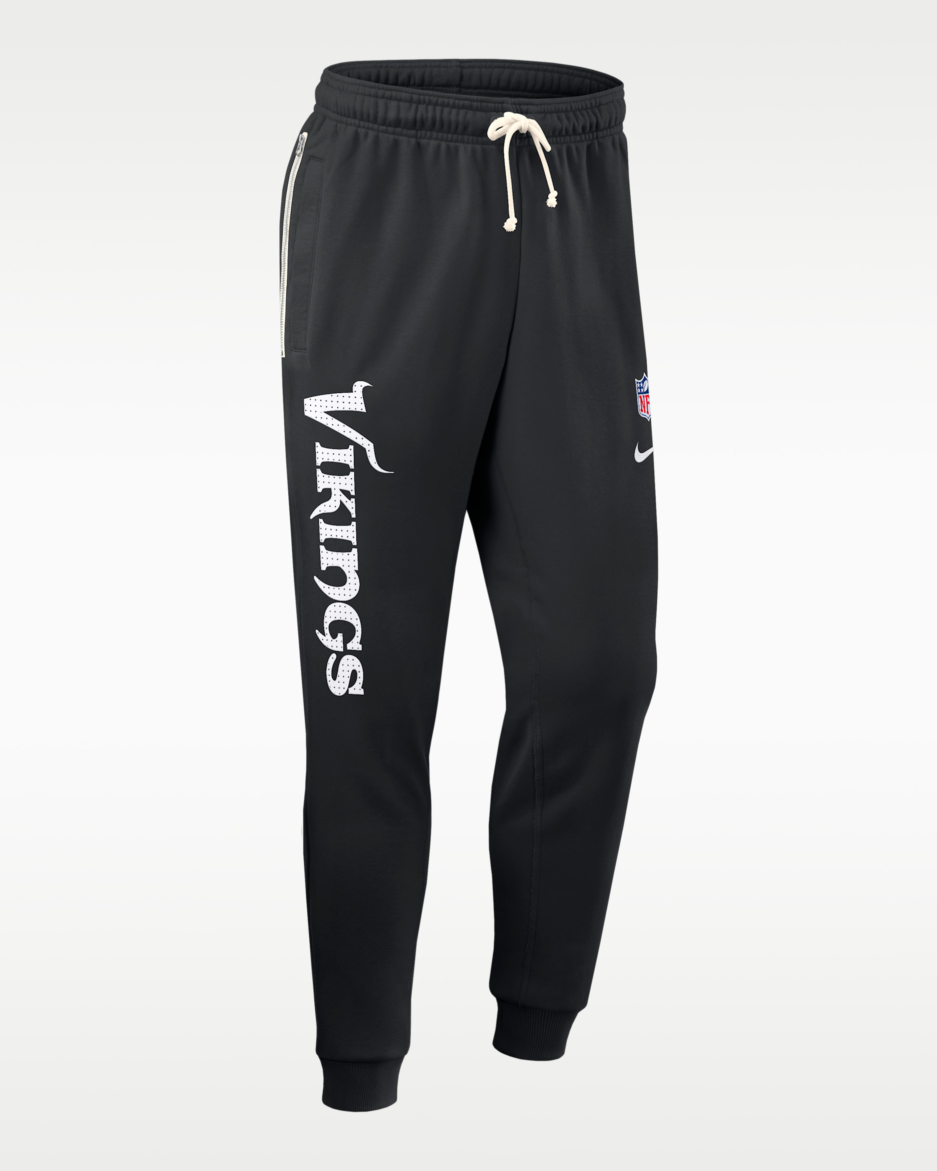 Pants Nike Dri-FIT de la NFL de pierna entallada para hombre Minnesota Vikings Ground Game Sideline - Negro