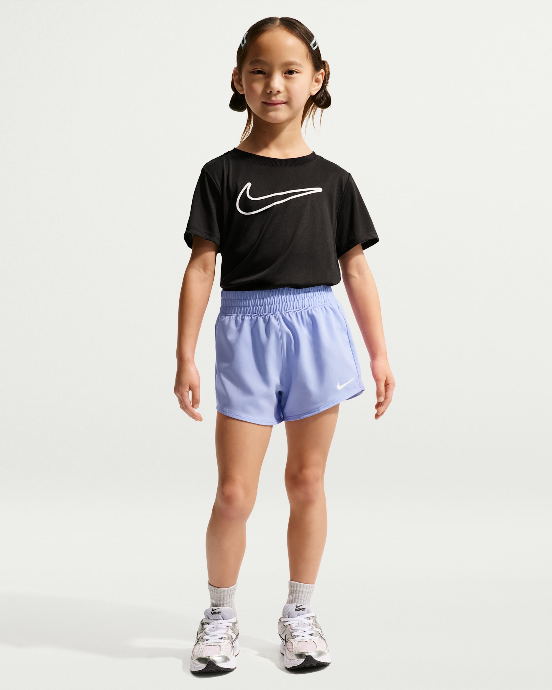 나이키 리틀키즈 드라이 핏 원 우븐 쇼츠 - 라이트 시슬
