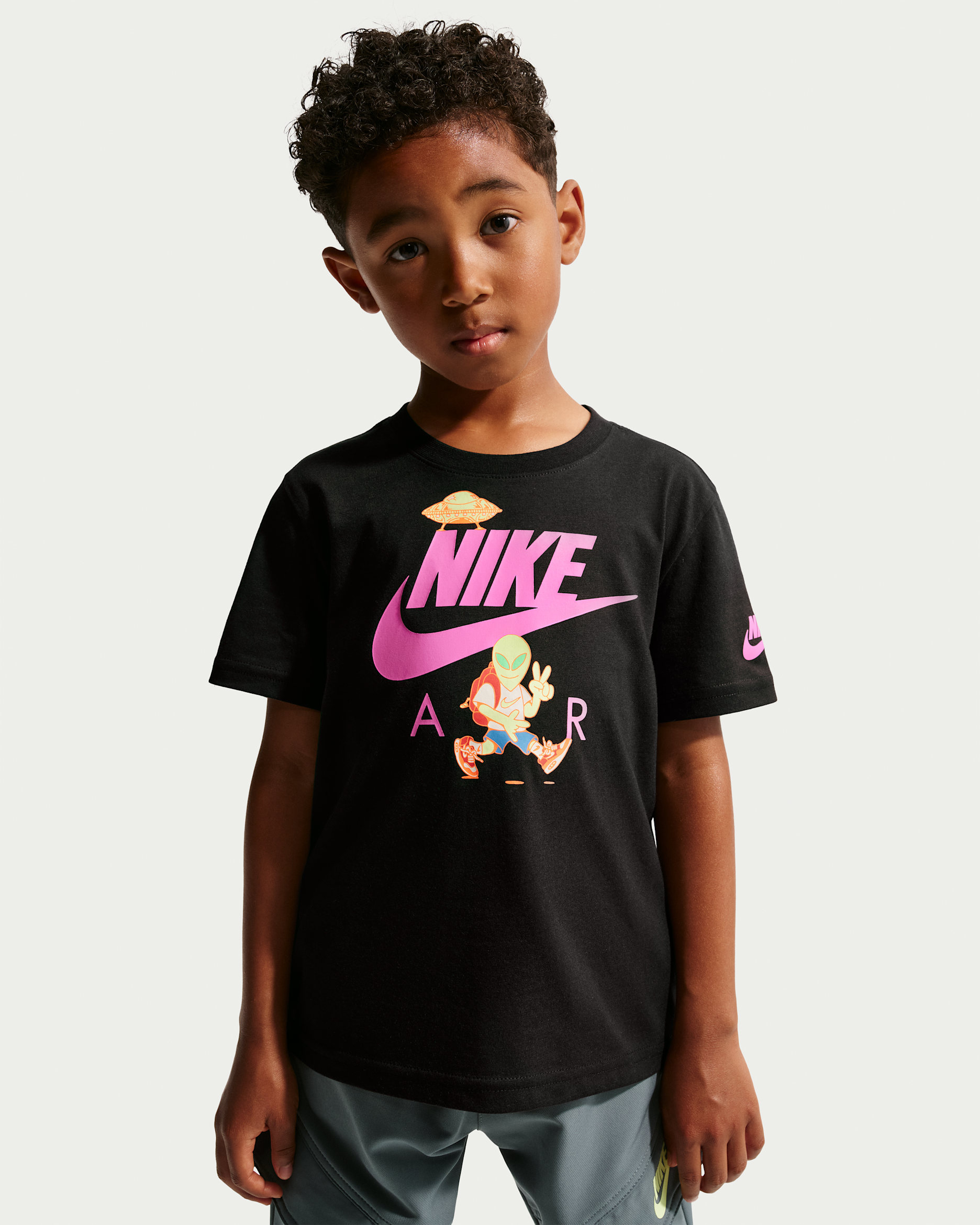 Nike Little Kids' Alien T-Shirt - Black