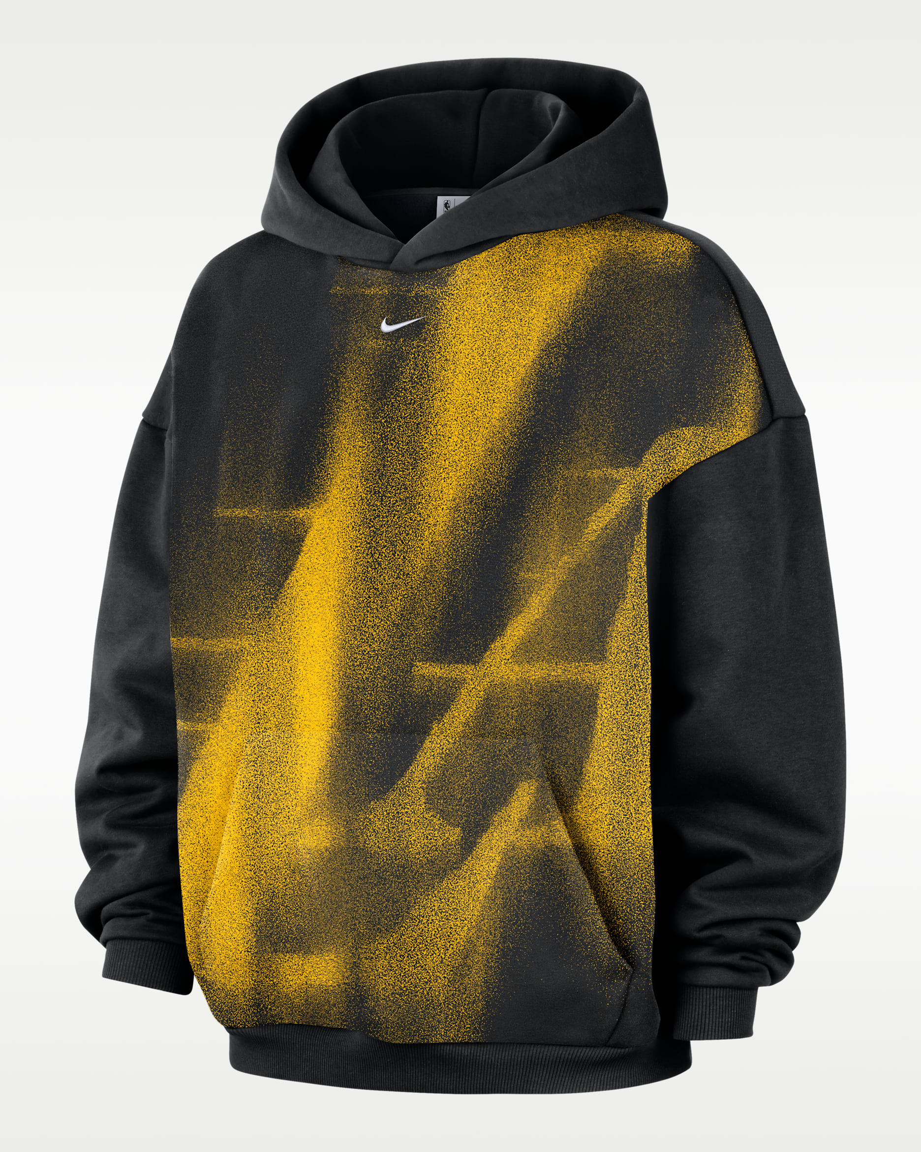 Los Angeles Lakers Standard Issue Men's Fleece Basketball Hoodie - Black/White