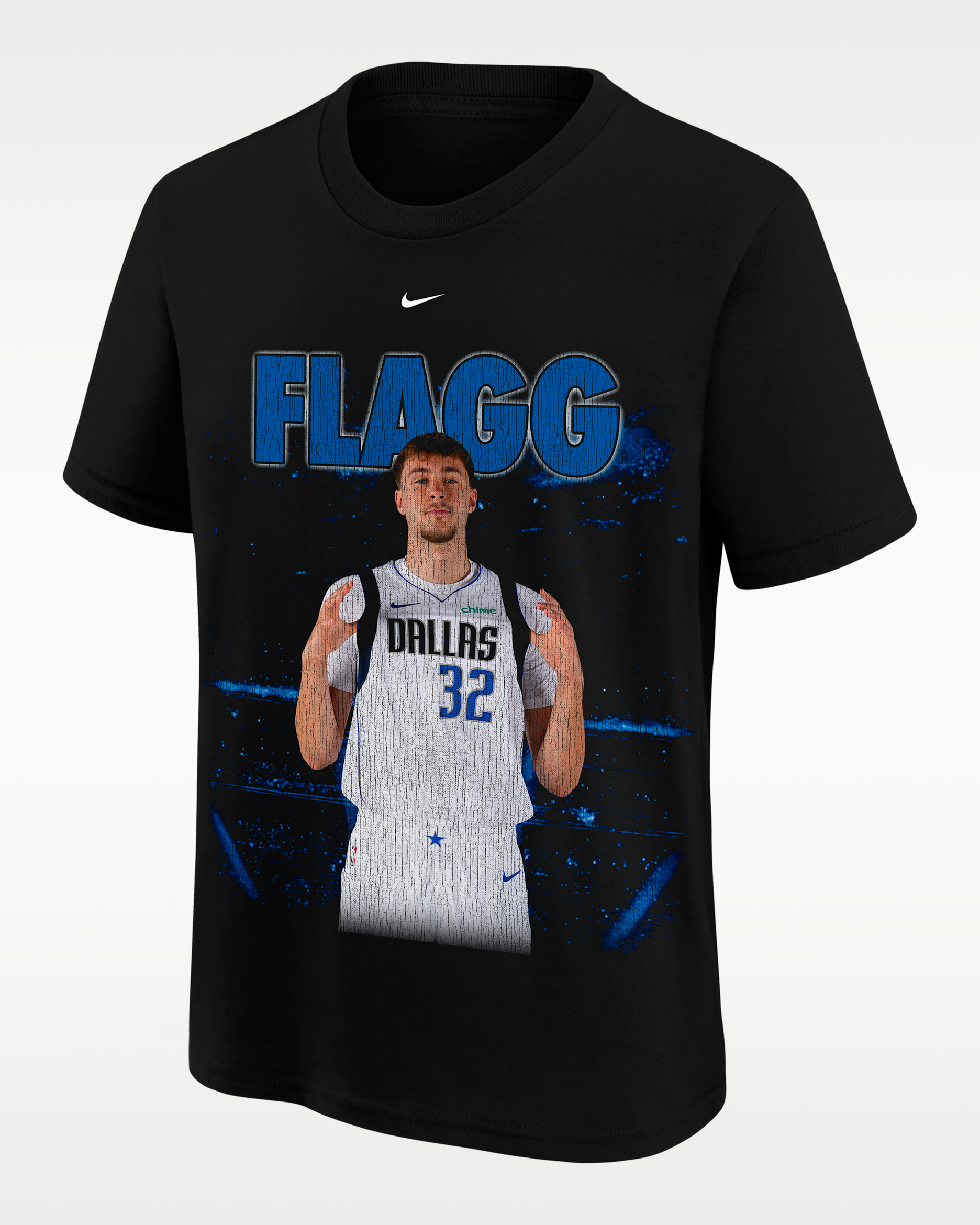 Playera de básquetbol Nike para niños talla grande Cooper Flagg - Negro