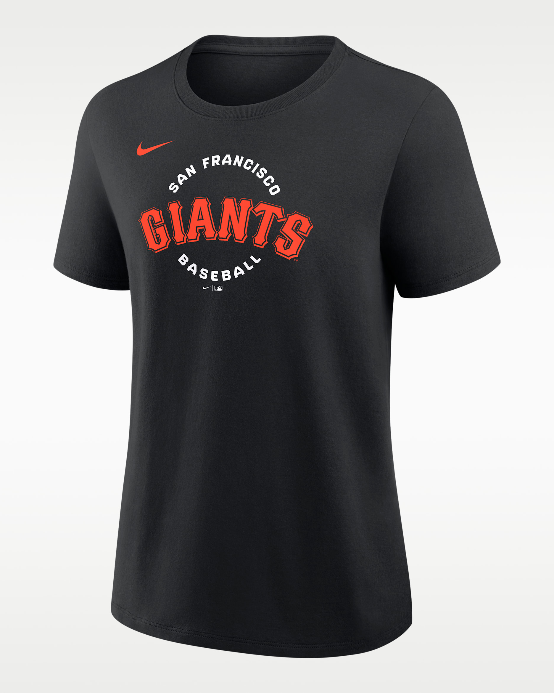 Sudadera de cuello redondo Nike de la MLB para mujer San Francisco Giants - Negro