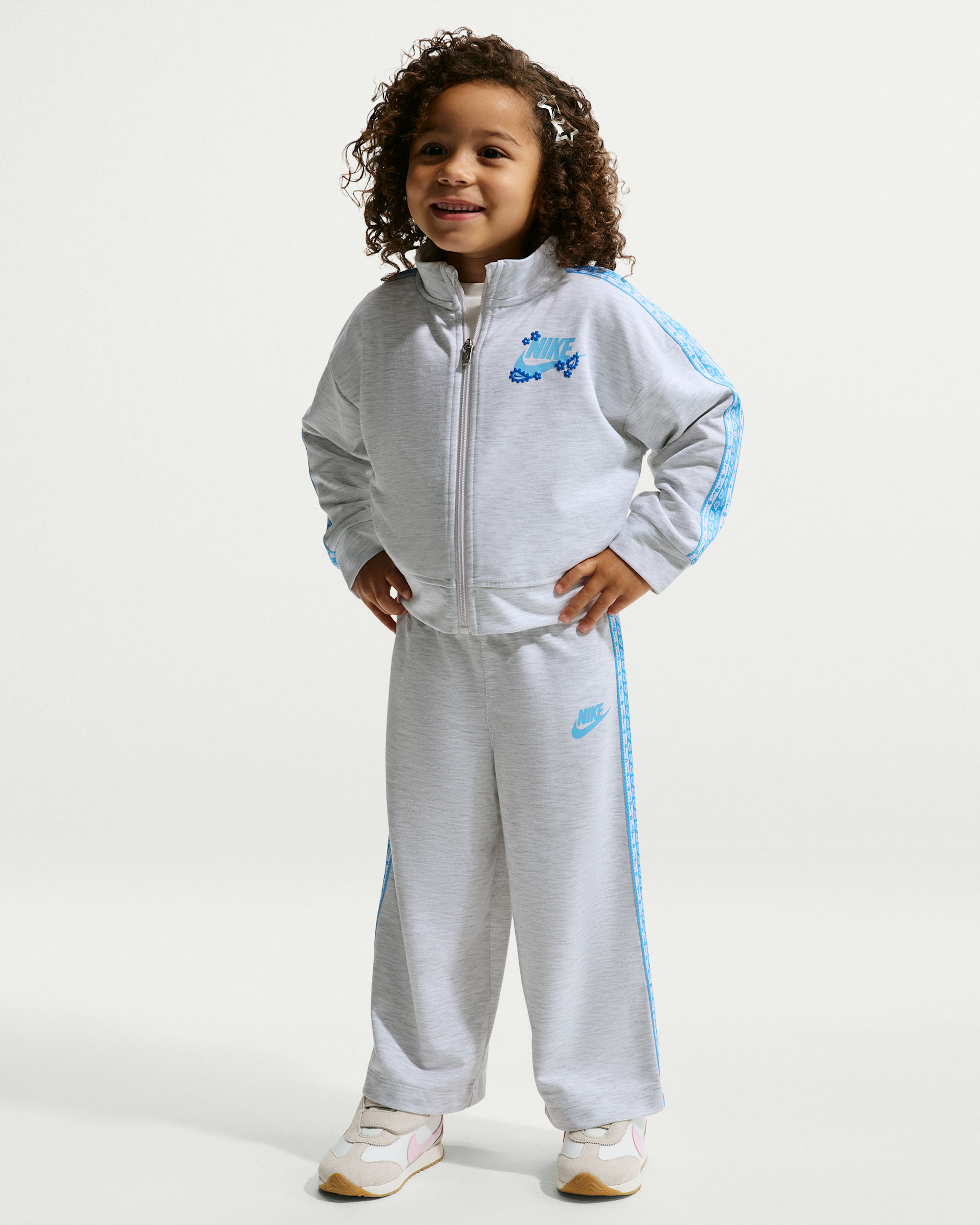 Nike Retro Remix Toddler 2-Piece Track Set - Birch Heather