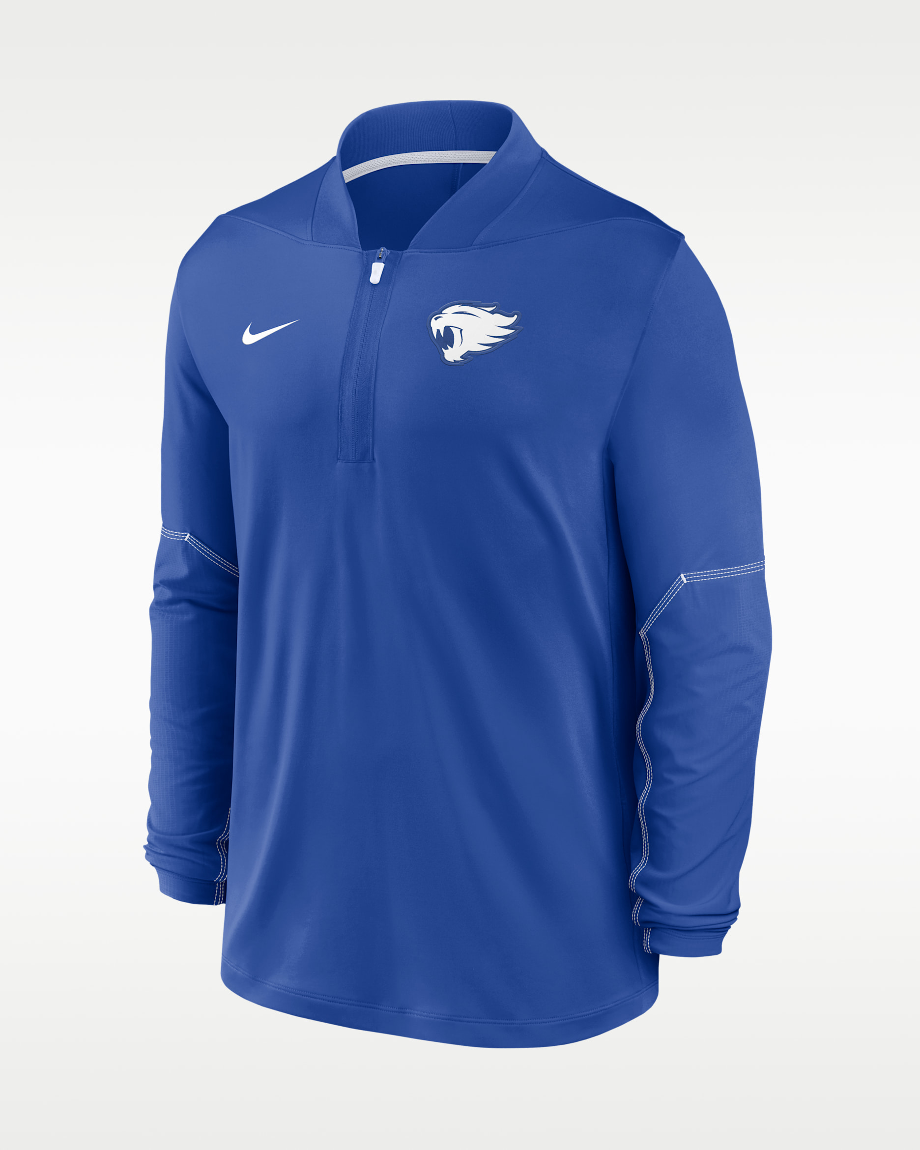 Kentucky Sideline Men's Nike Dri-FIT College 1/2-Zip Top - Game Royal/White