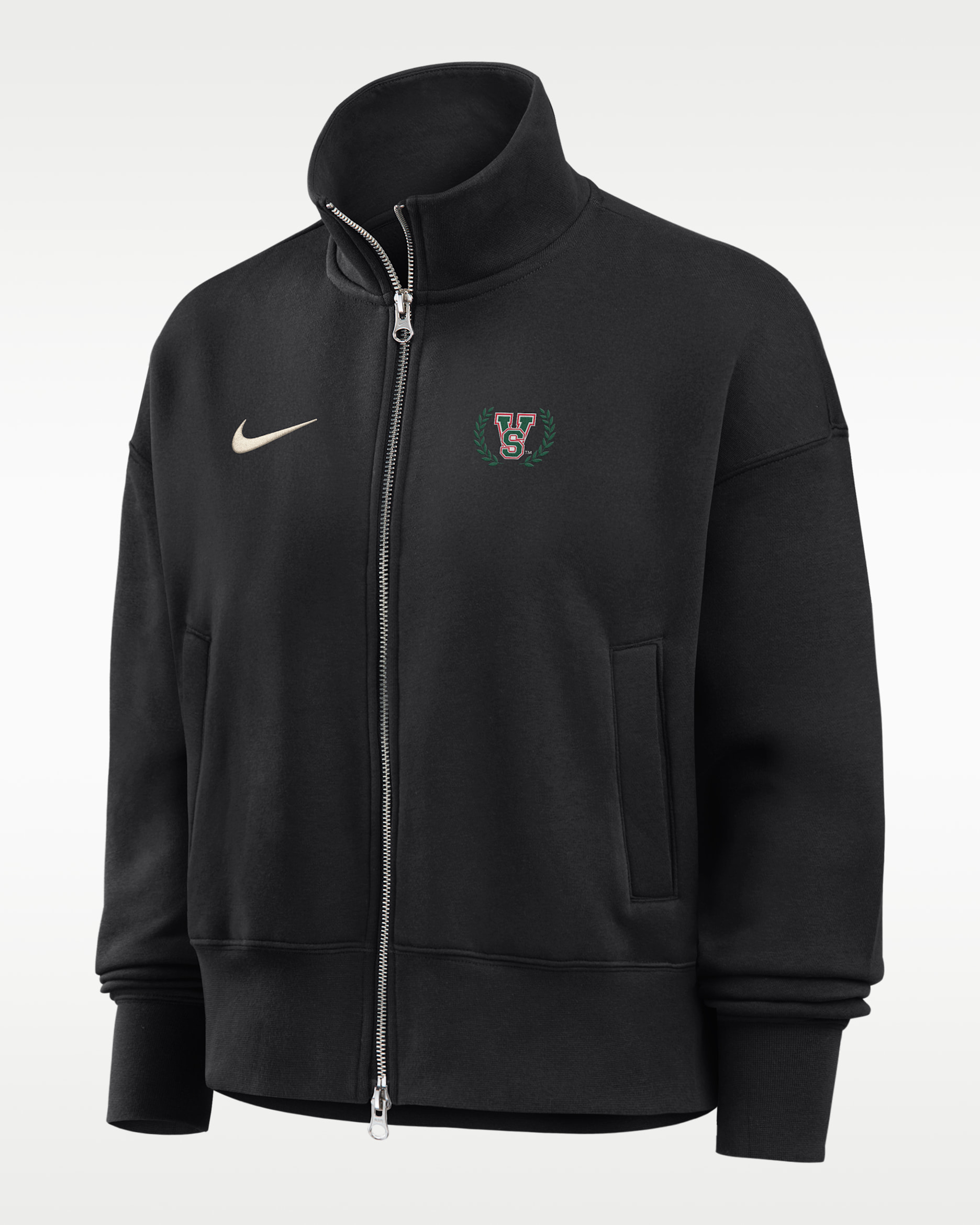 Nike College (Mississippi Valley State University) Women's Nike Phoenix Fleece Track Jacket - Black