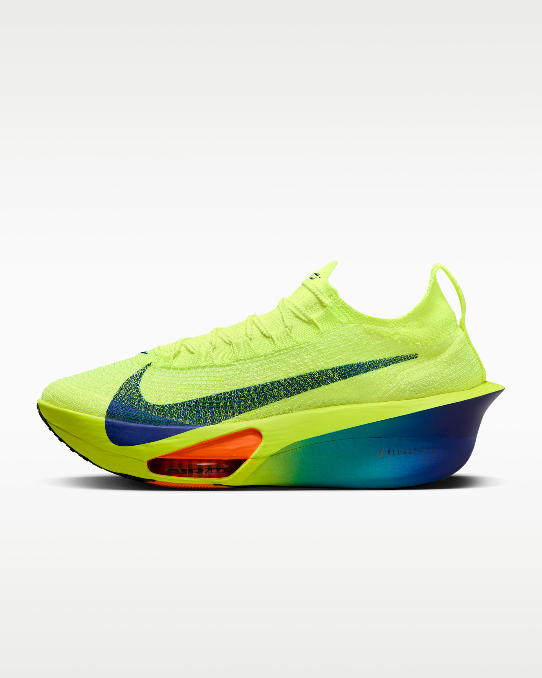 Nike Alphafly 3 Men's Road Racing Shoes - Volt/Dusty Cactus/Total Orange/Concord