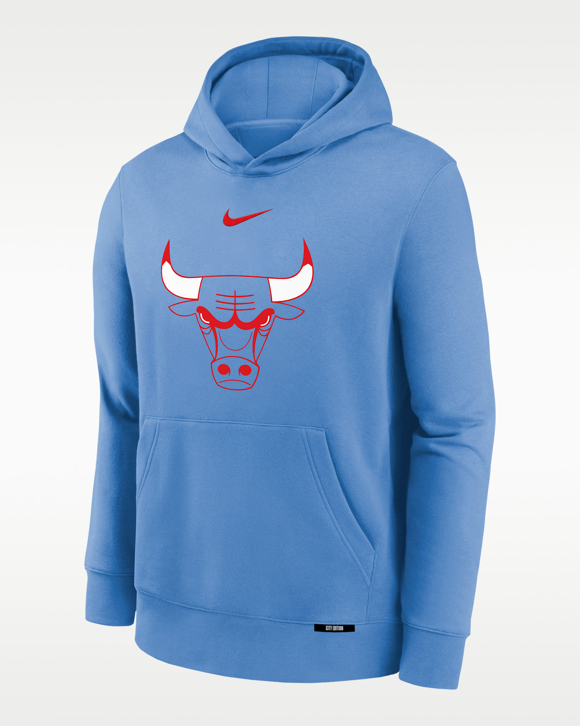 Chicago Bulls Club Fleece City Edition Big Kids' Fleece Hoodie - Valor Blue