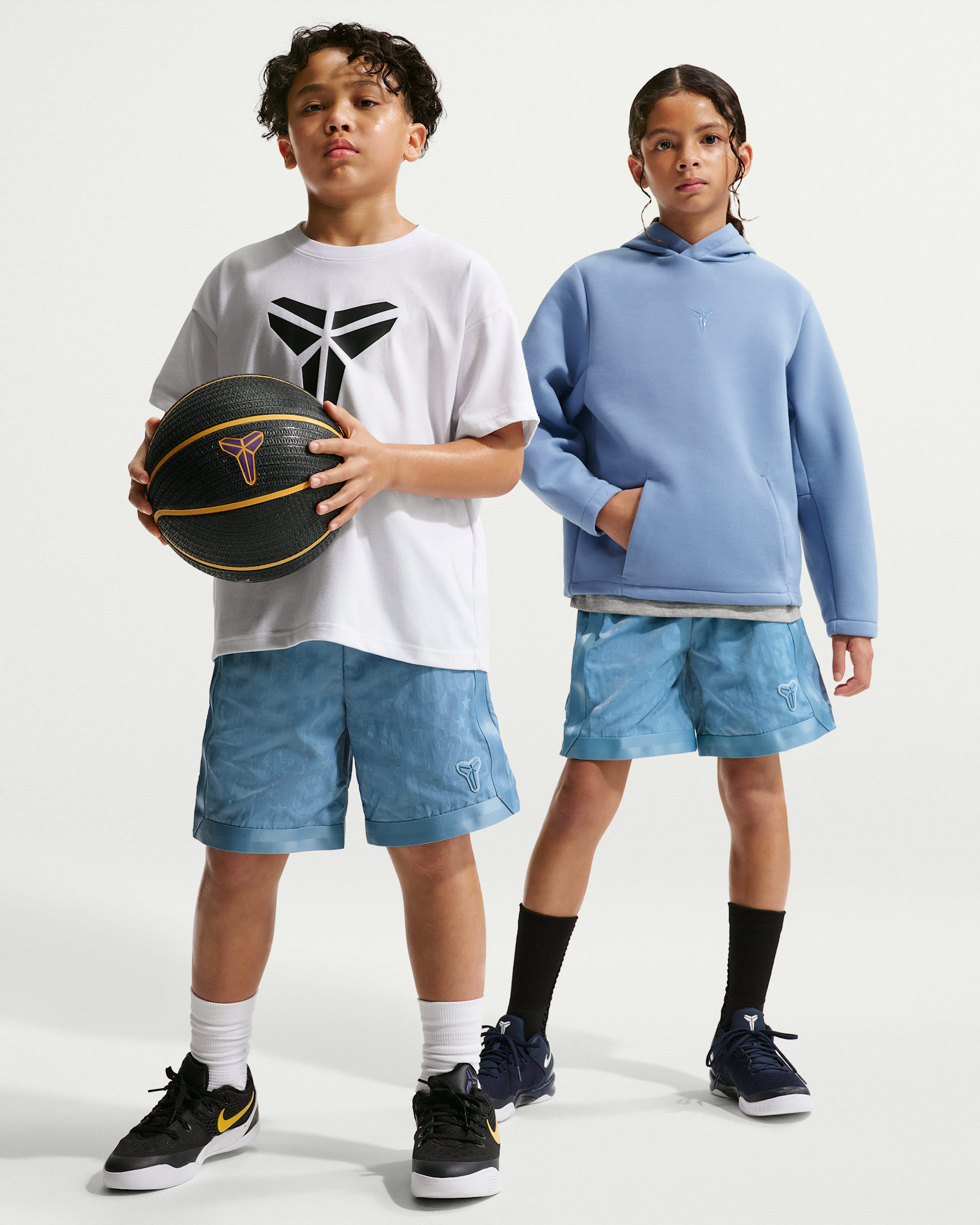 Kobe Big Kids' Basketball Shorts - Work Blue/Work Blue