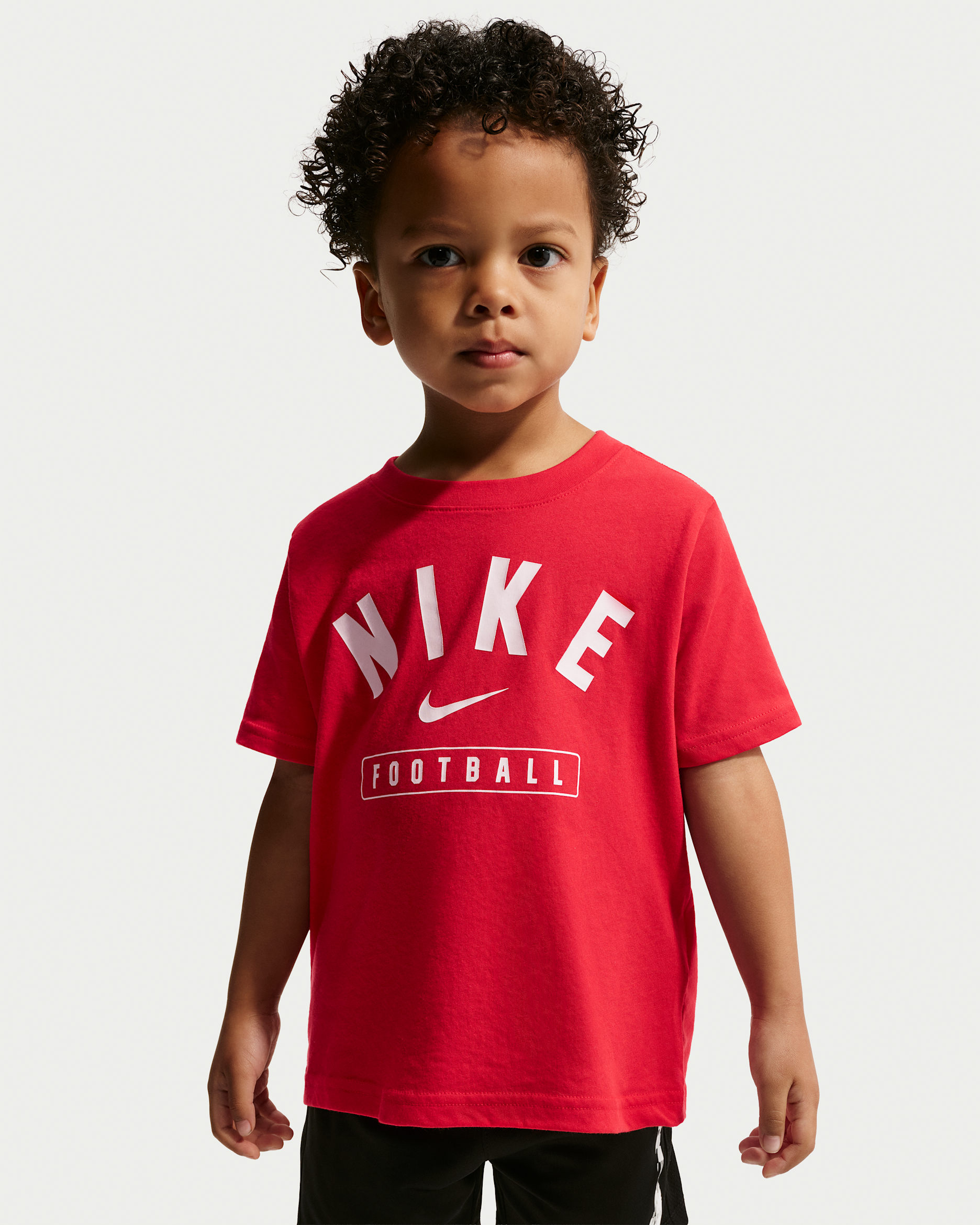 T-shirt dla małych dzieci Nike Football Field Sport - University Red