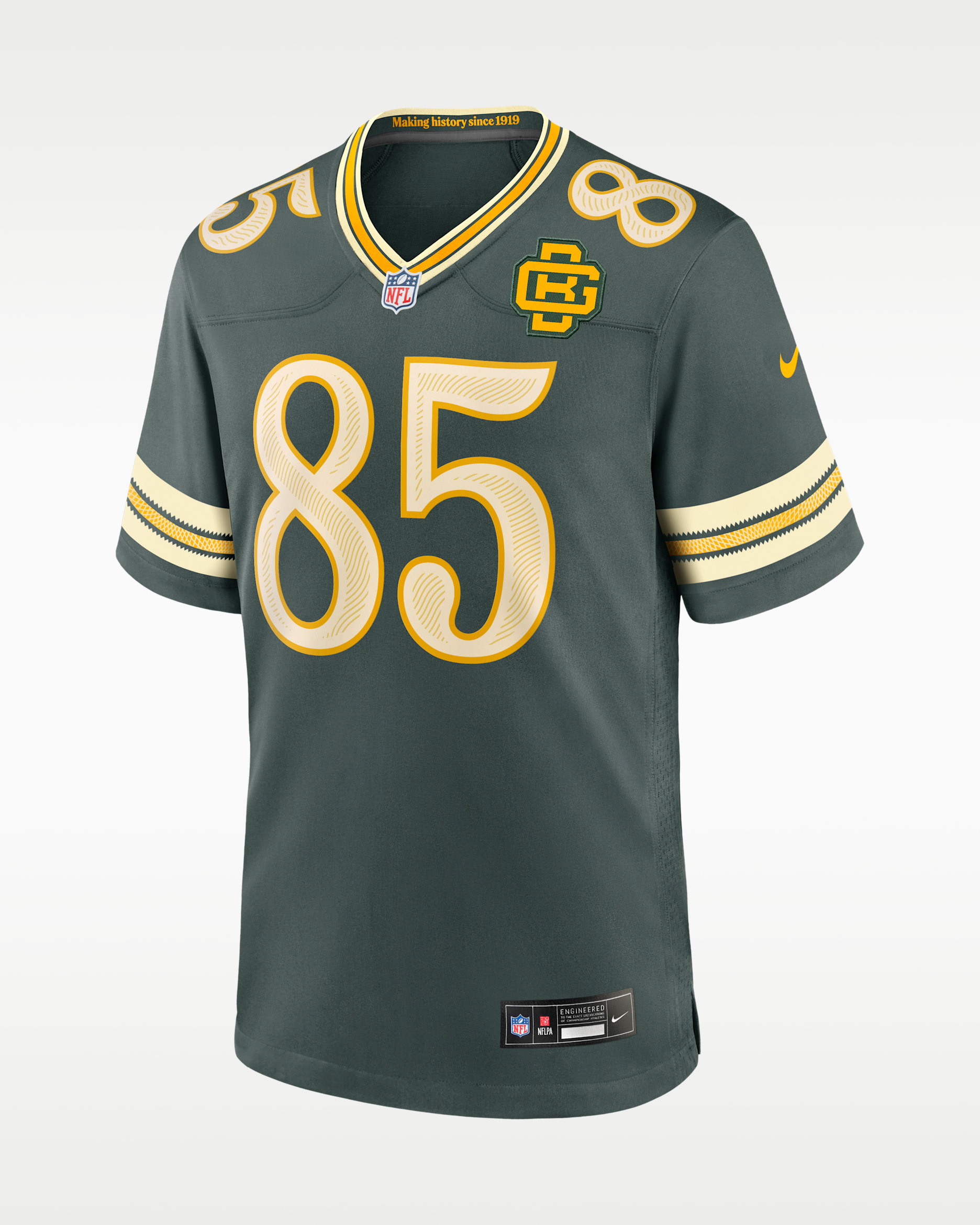 Tucker Kraft Green Bay Packers Rivalries Collection Men's Nike NFL Game Jersey - Green
