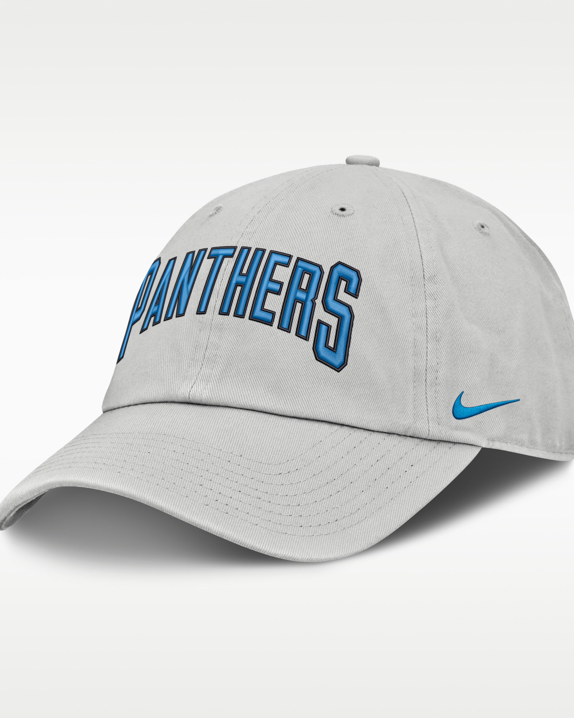 Carolina Panthers Primetime Club Arched Men's Nike NFL Adjustable Hat - Grey